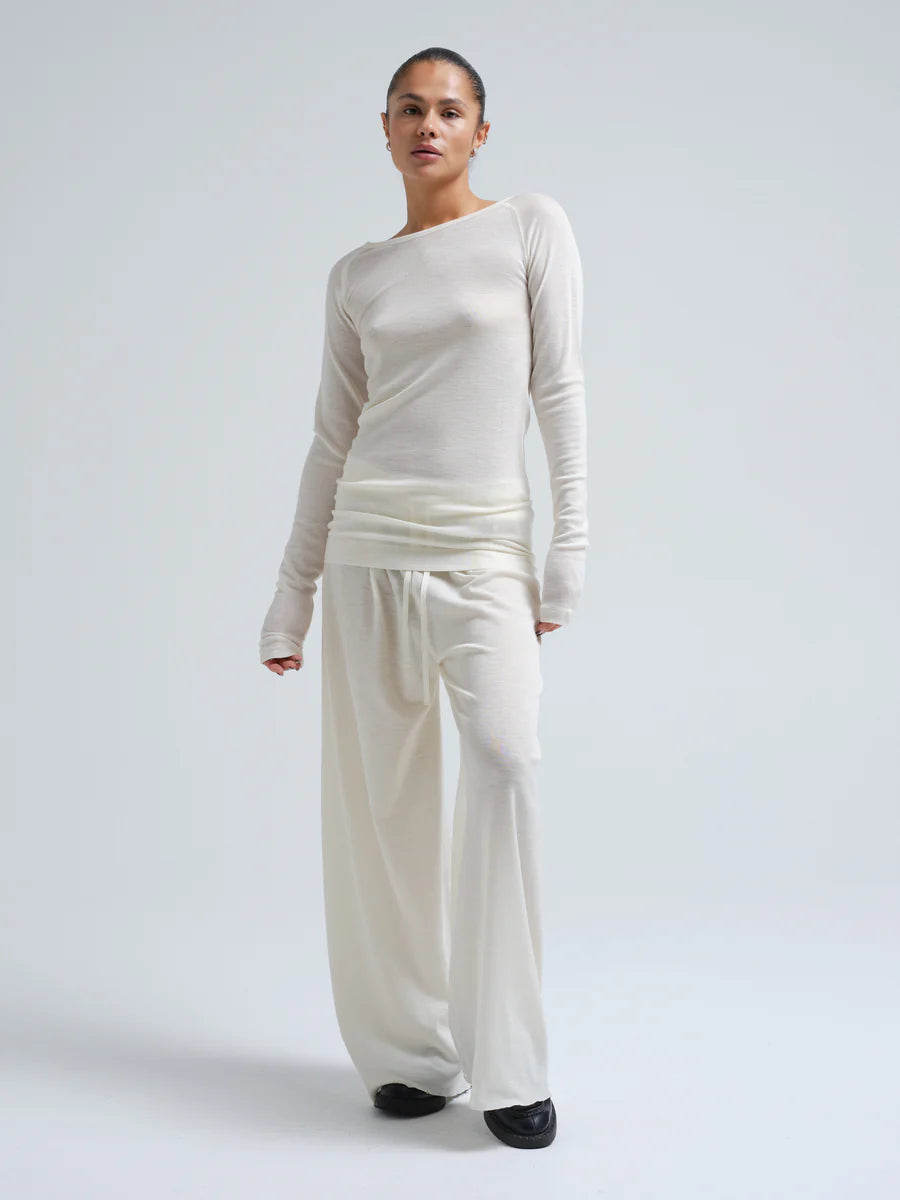 T-shirt Woolen Jade off-white
