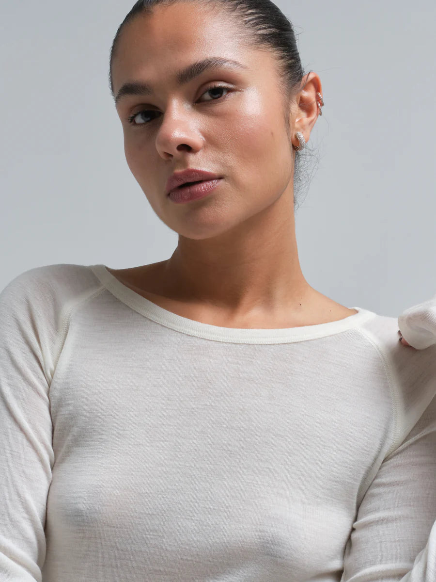 T-shirt Woolen Jade off-white