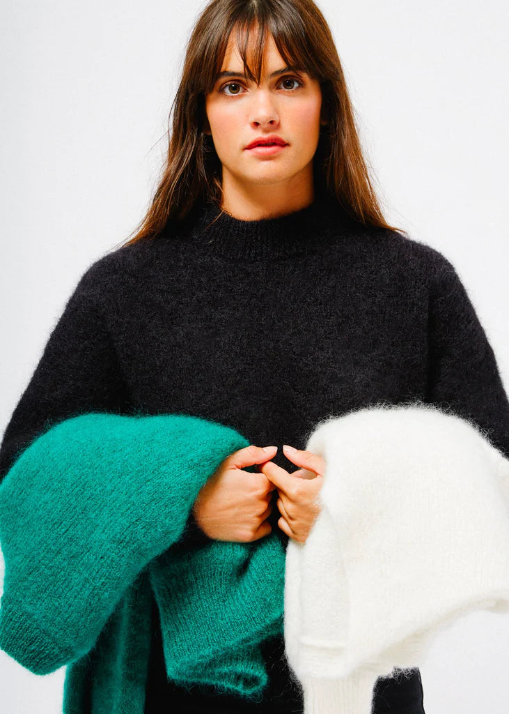 Jane black mohair sweater