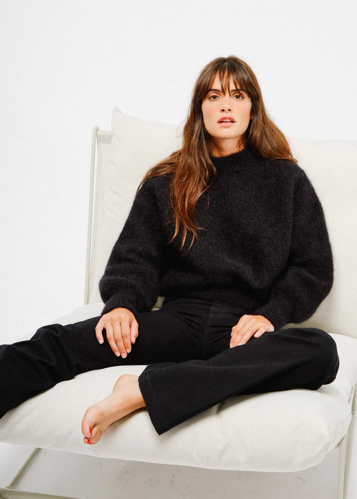 Jane black mohair sweater