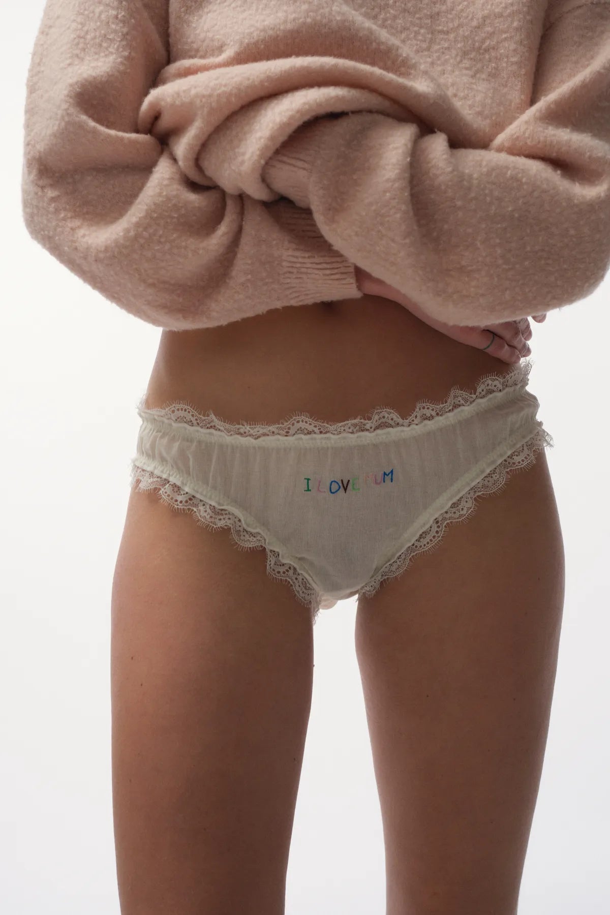 panties I Love Mum Lola off white