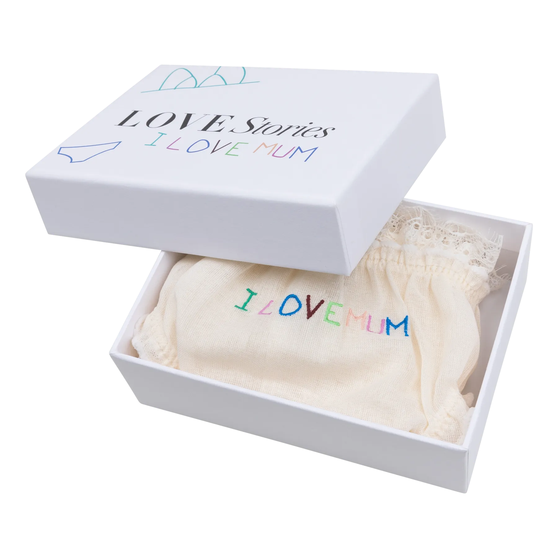 panties I Love Mum Lola off white