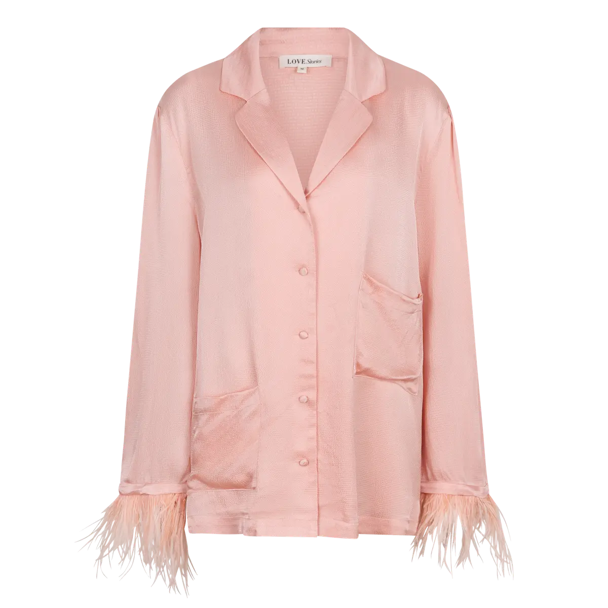 Blanca feather shirt