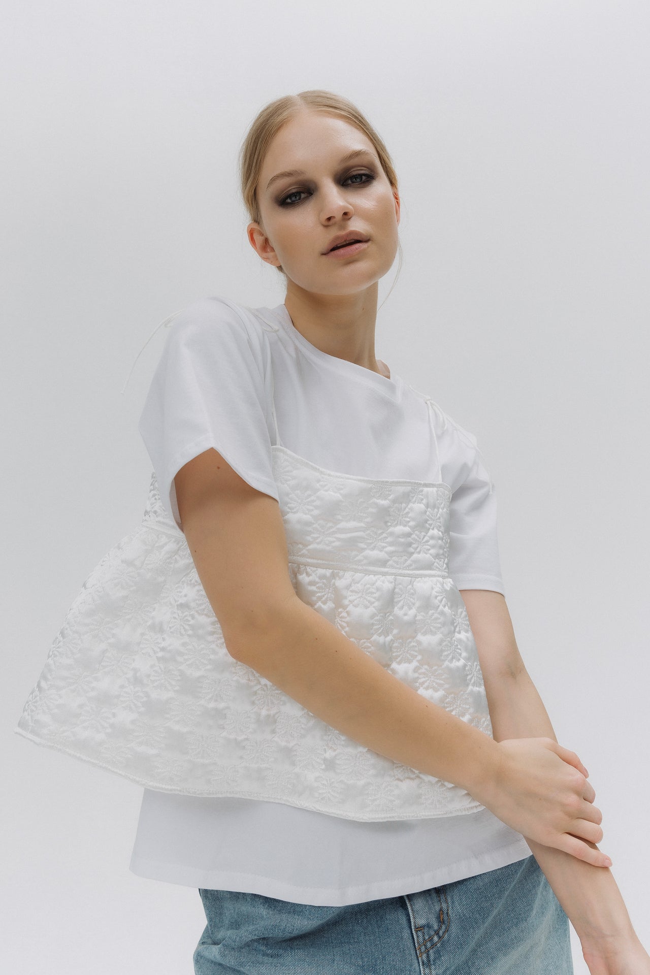 structured flower top