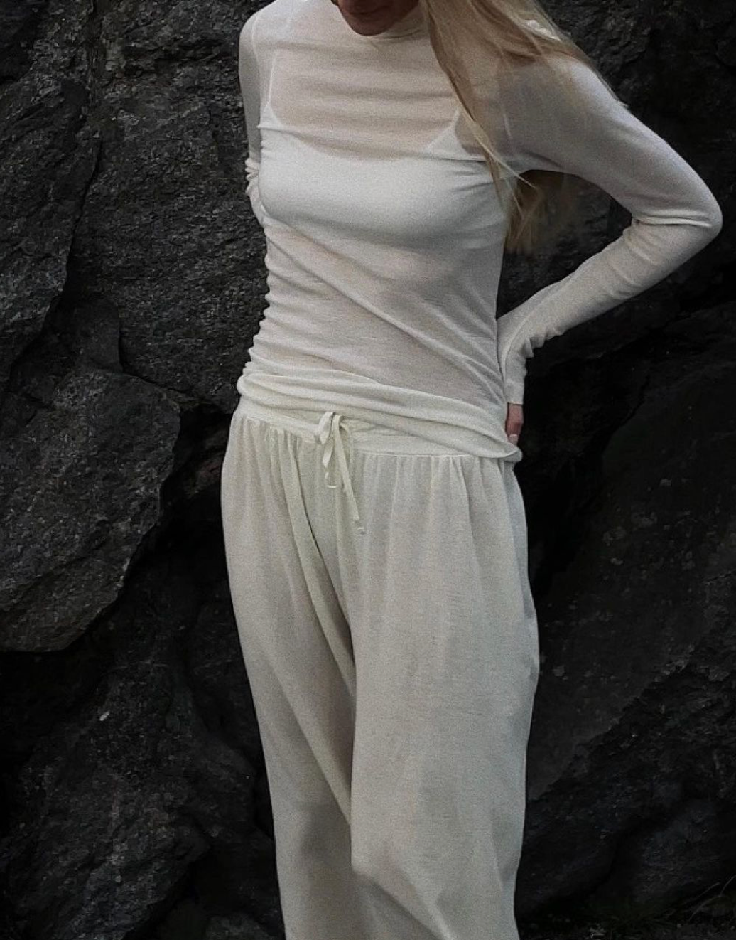 Barbera off-white pants