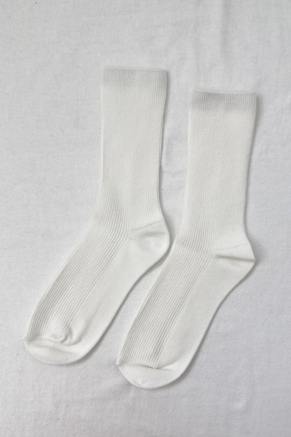 high socks Trouser classic white