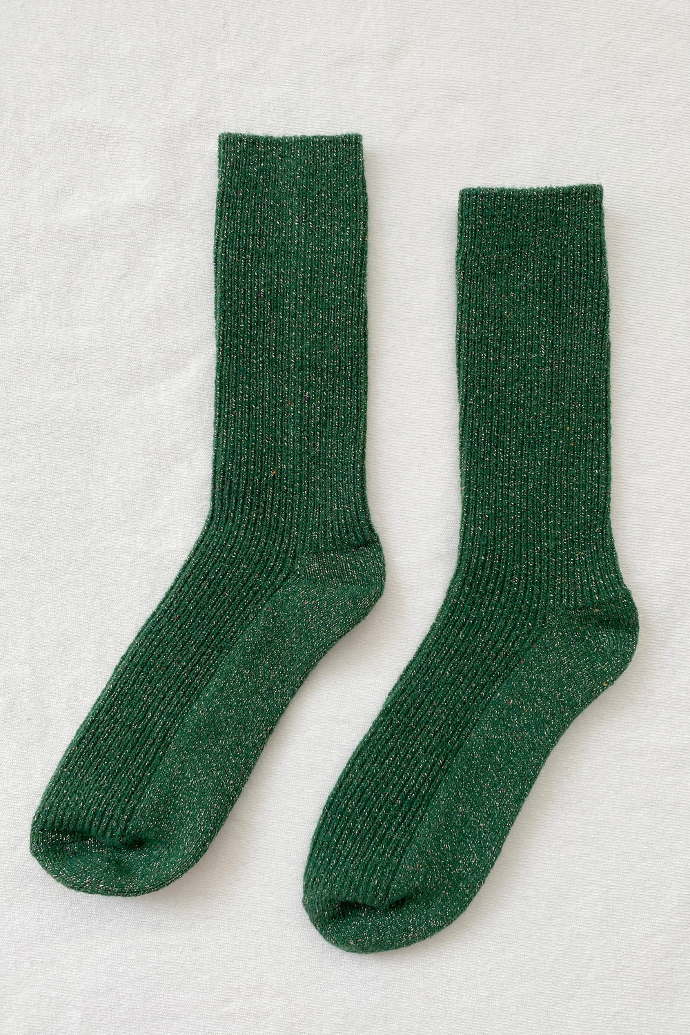 socks Winter sparkle evergreen
