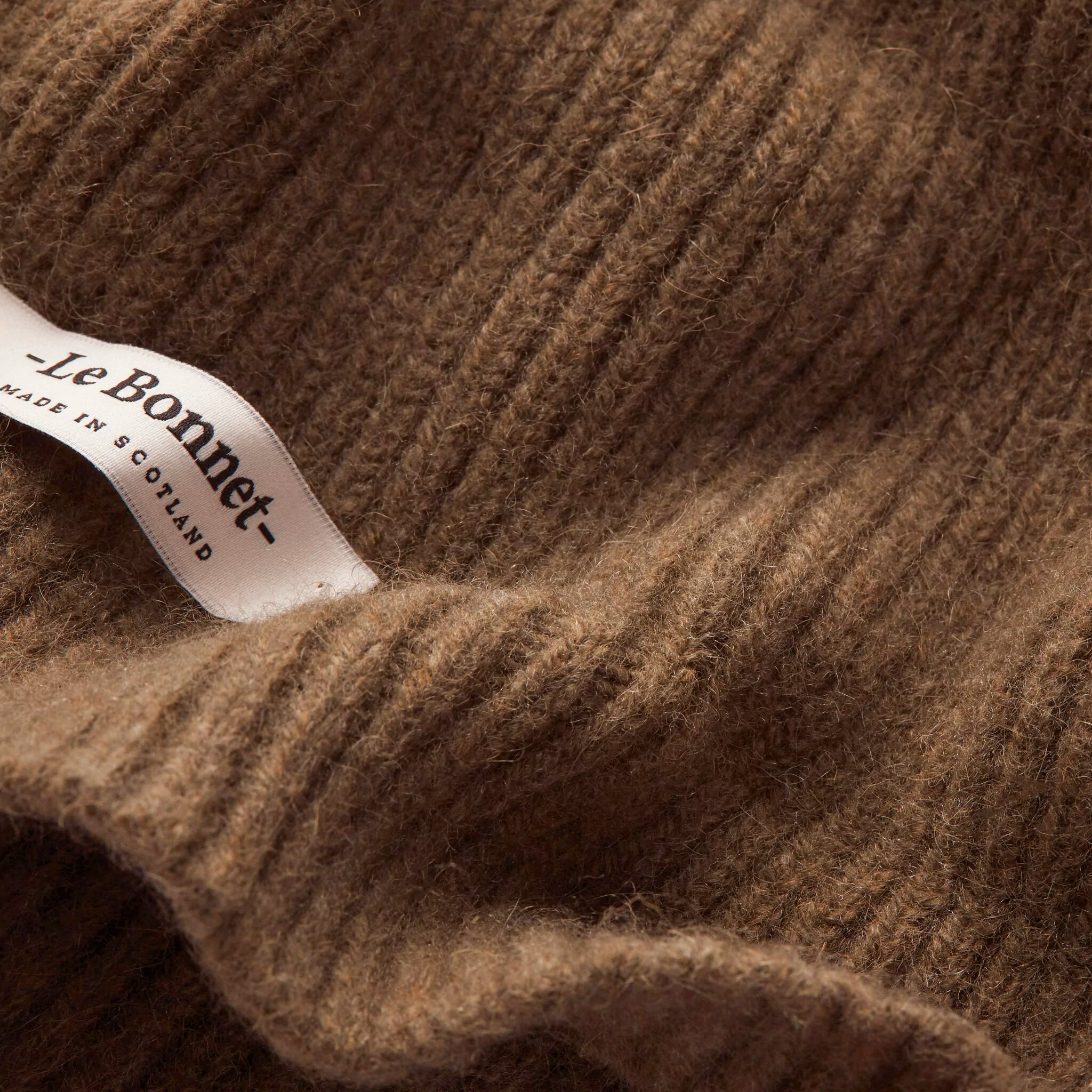 walnut lambswool beanie