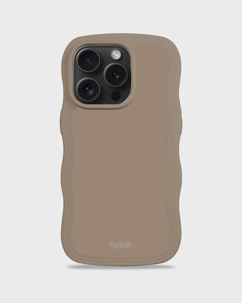 mobile phone cover Wavy mocha brown