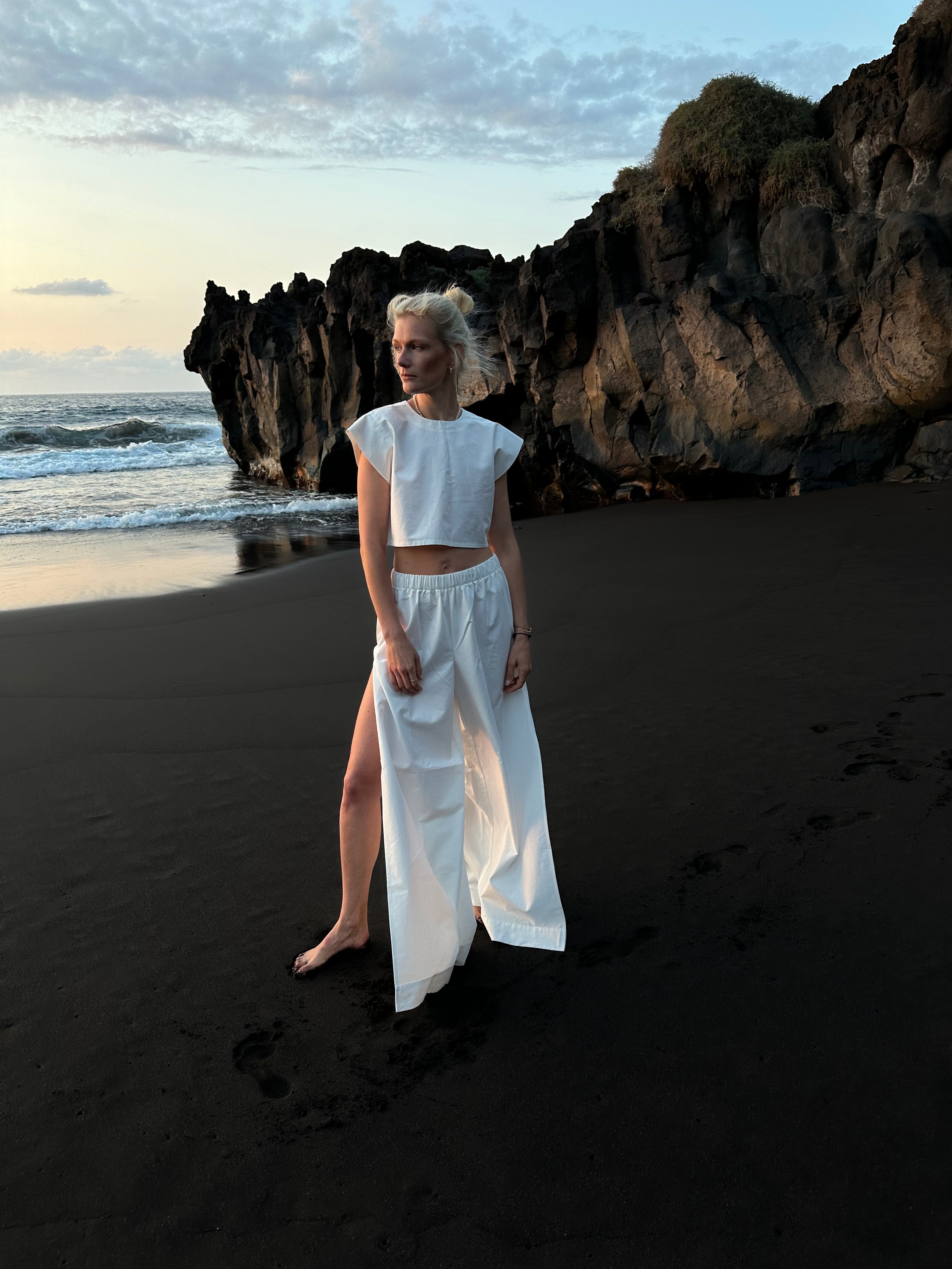 pants with slit vacanze by Zuzana NS