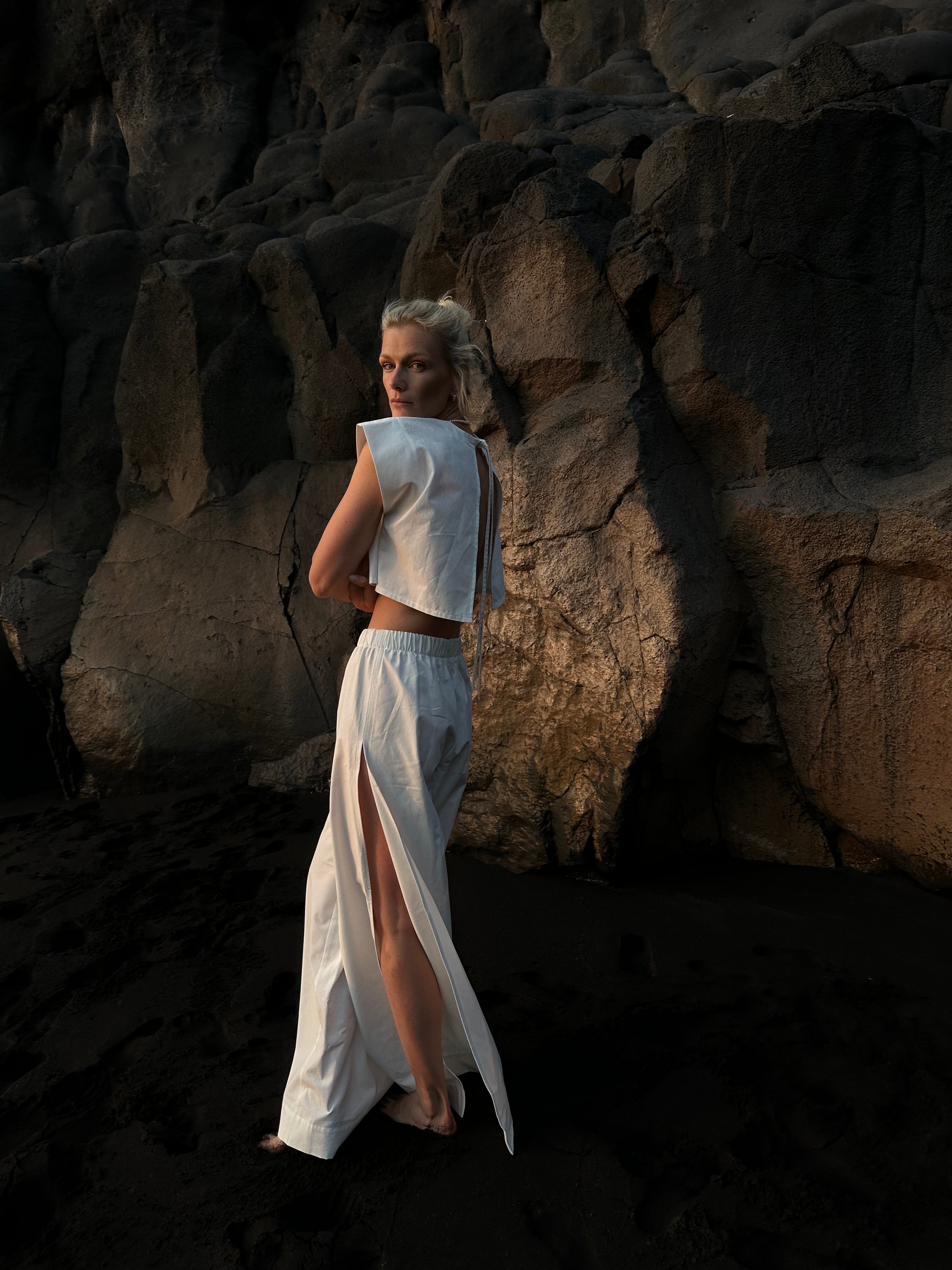 pants with slit vacanze by Zuzana NS