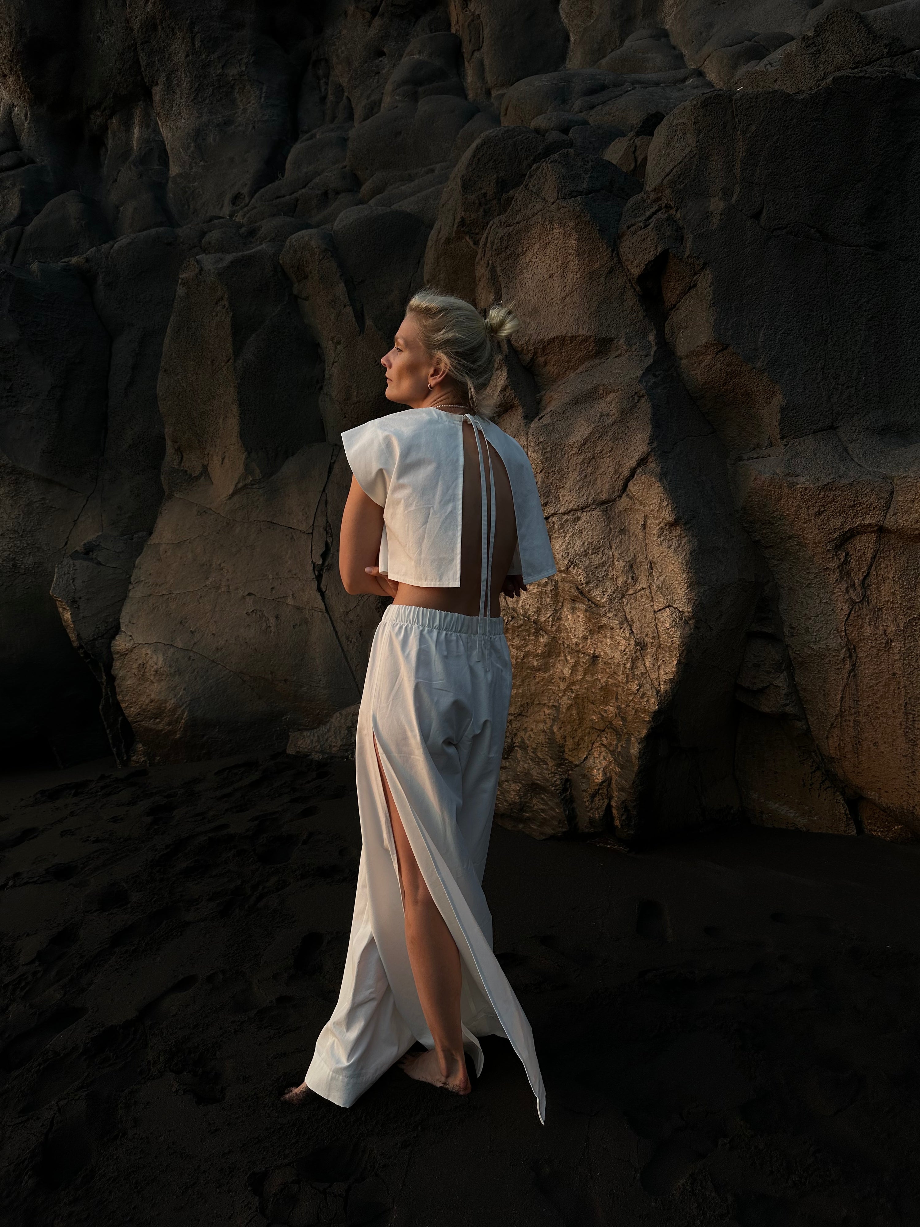 pants with slit vacanze by Zuzana NS