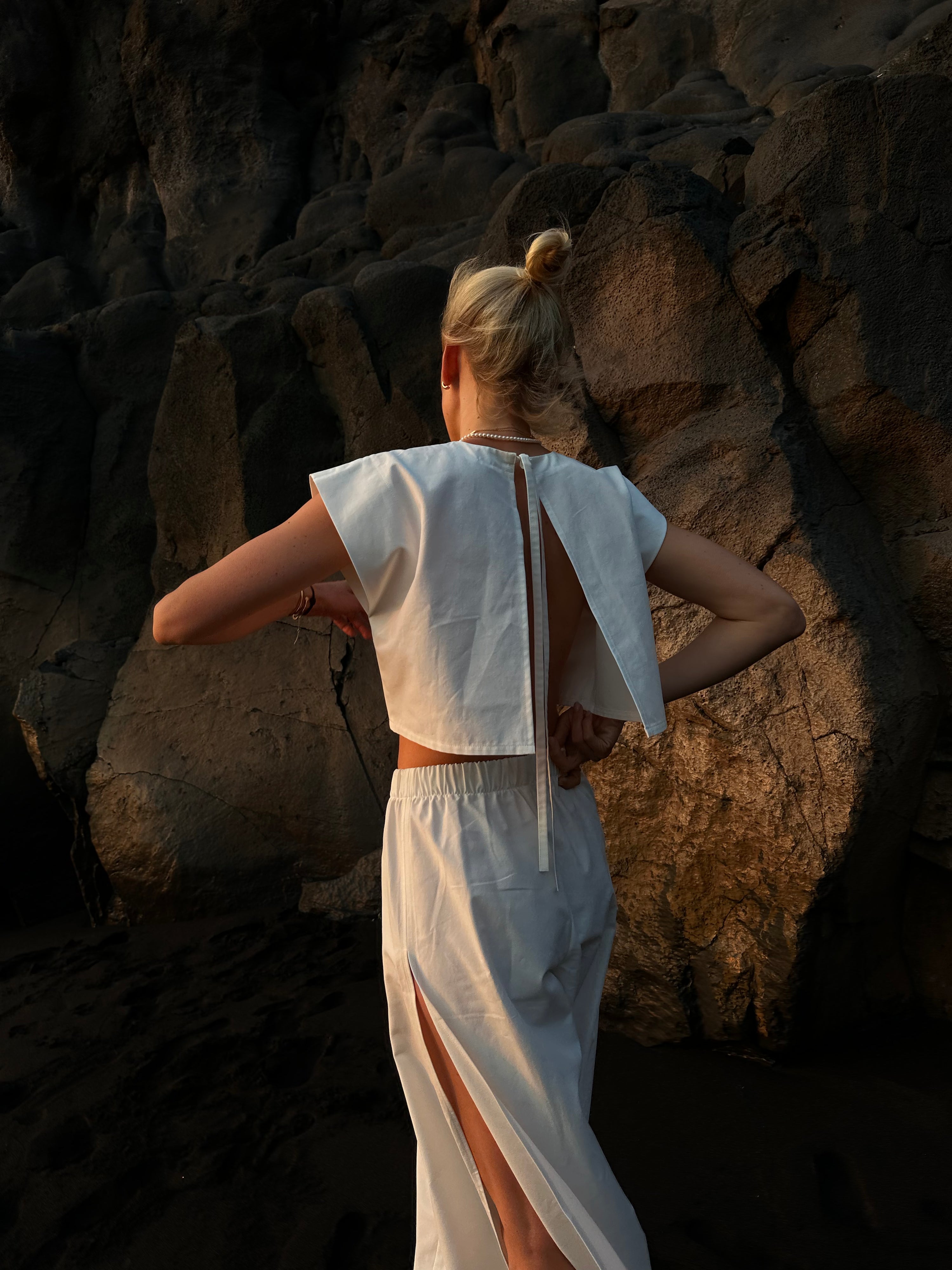 pants with slit vacanze by Zuzana NS