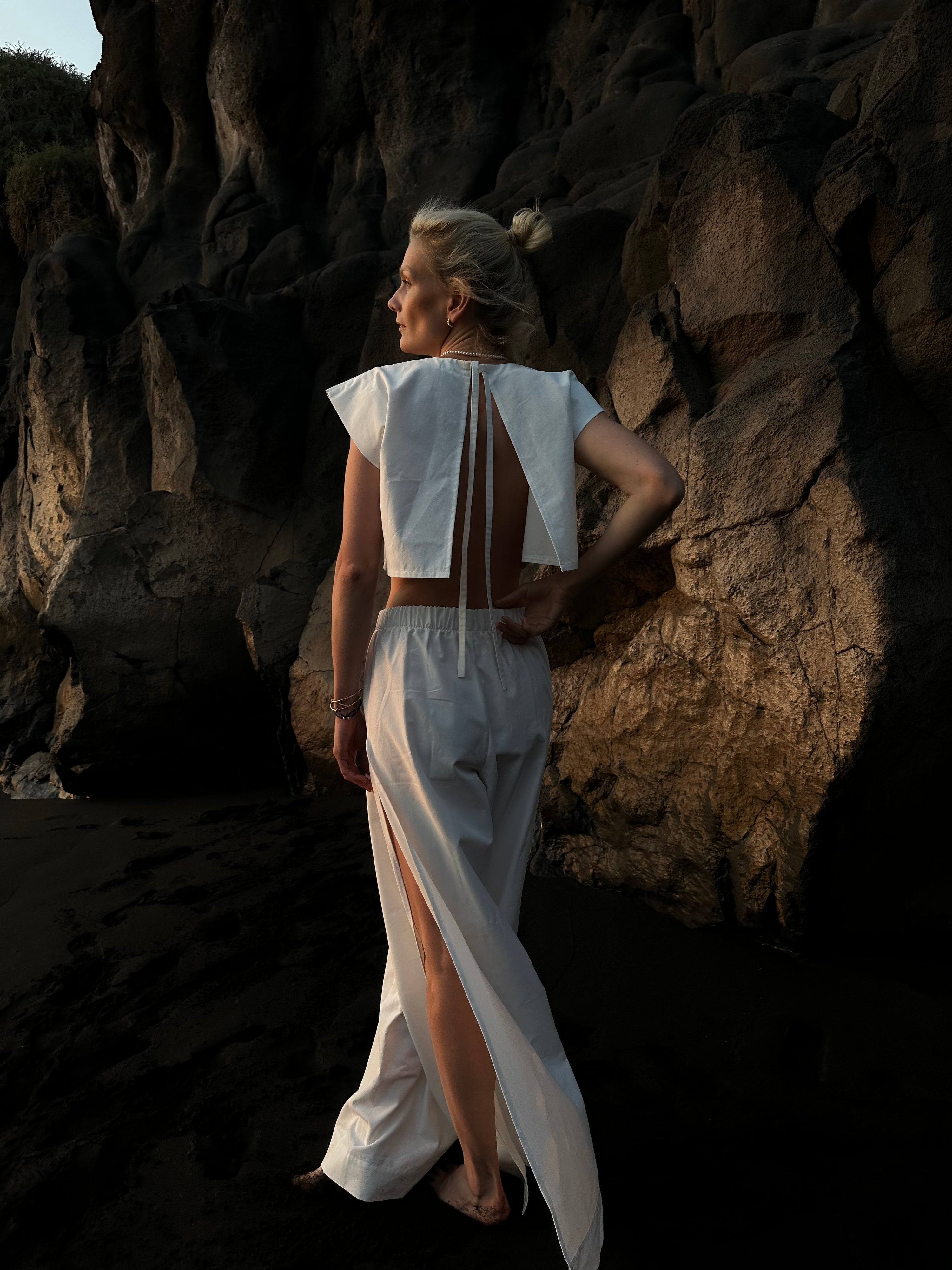 pants with slit vacanze by Zuzana NS