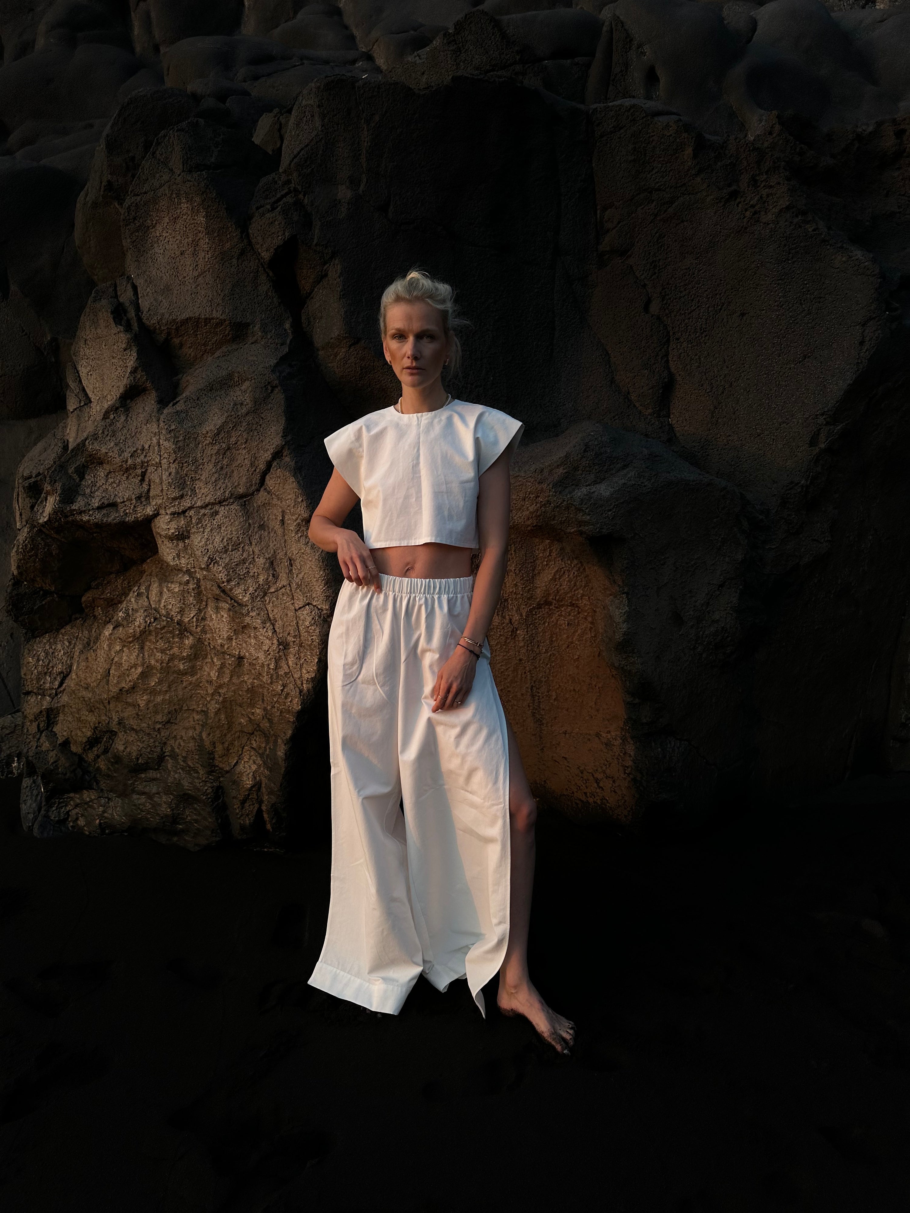 pants with slit vacanze by Zuzana NS