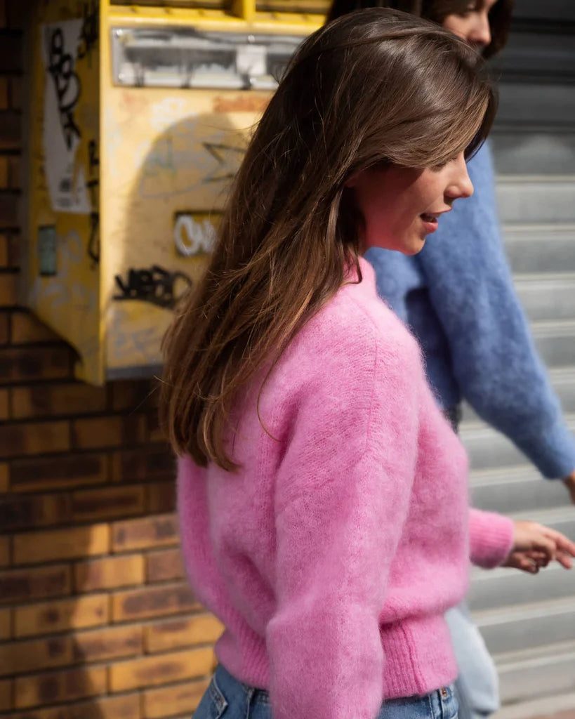 Jane pink mohair sweater