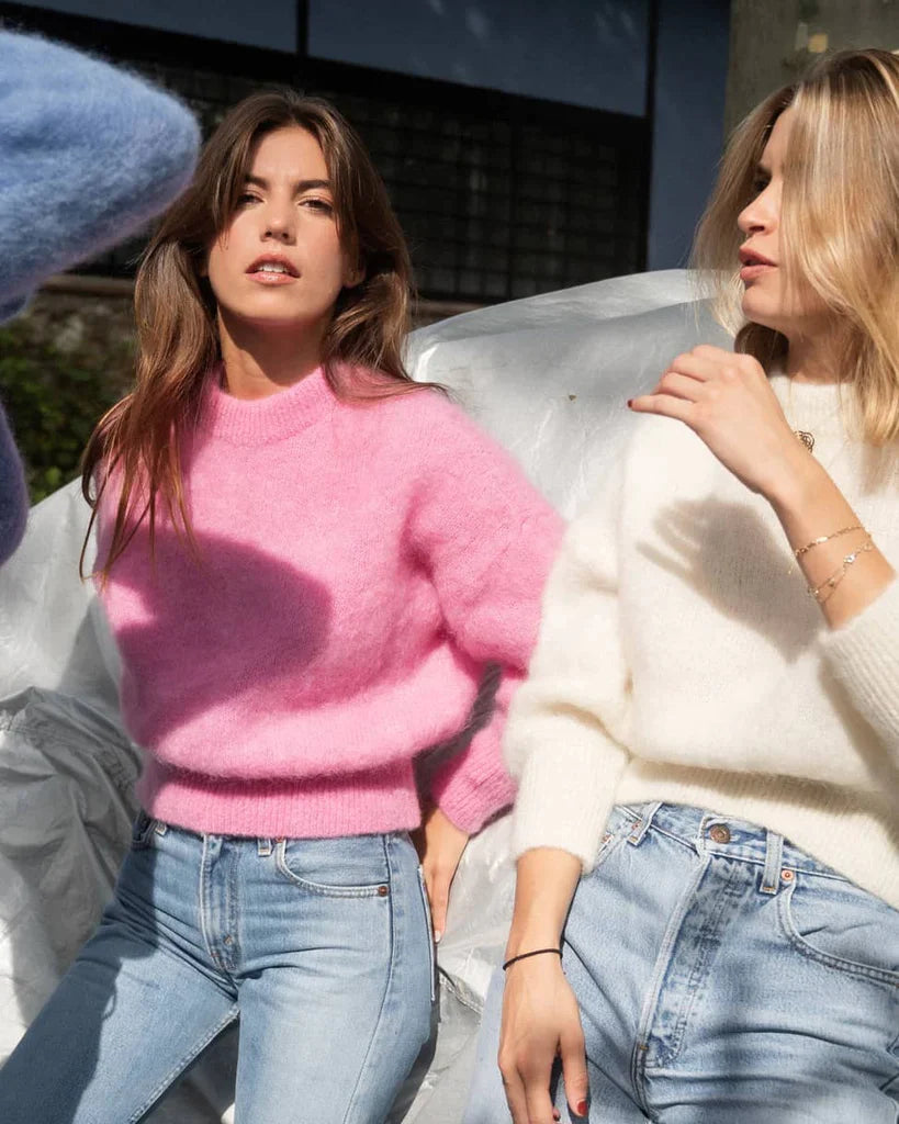 Jane cream mohair sweater