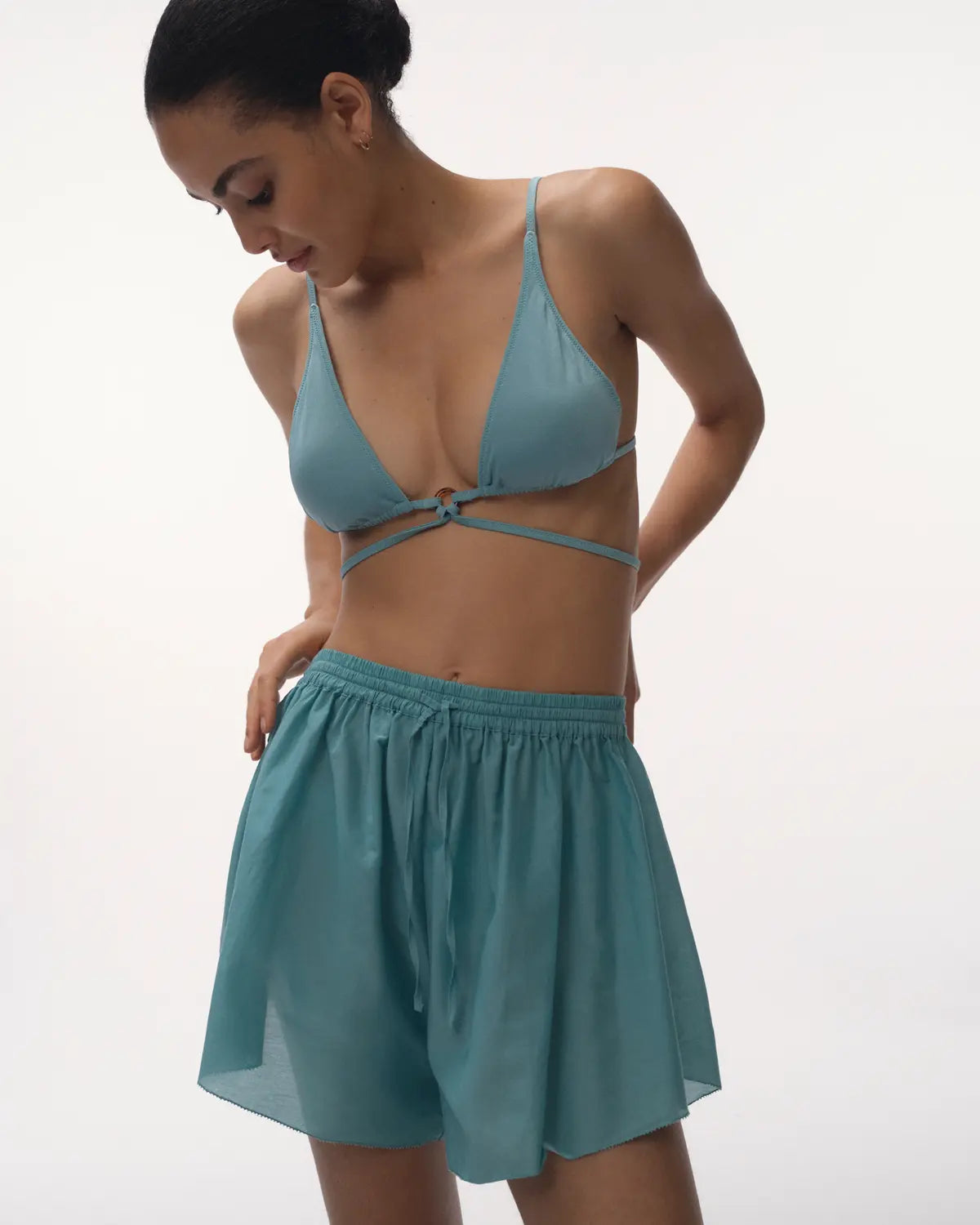 Leonardo shorts light blue