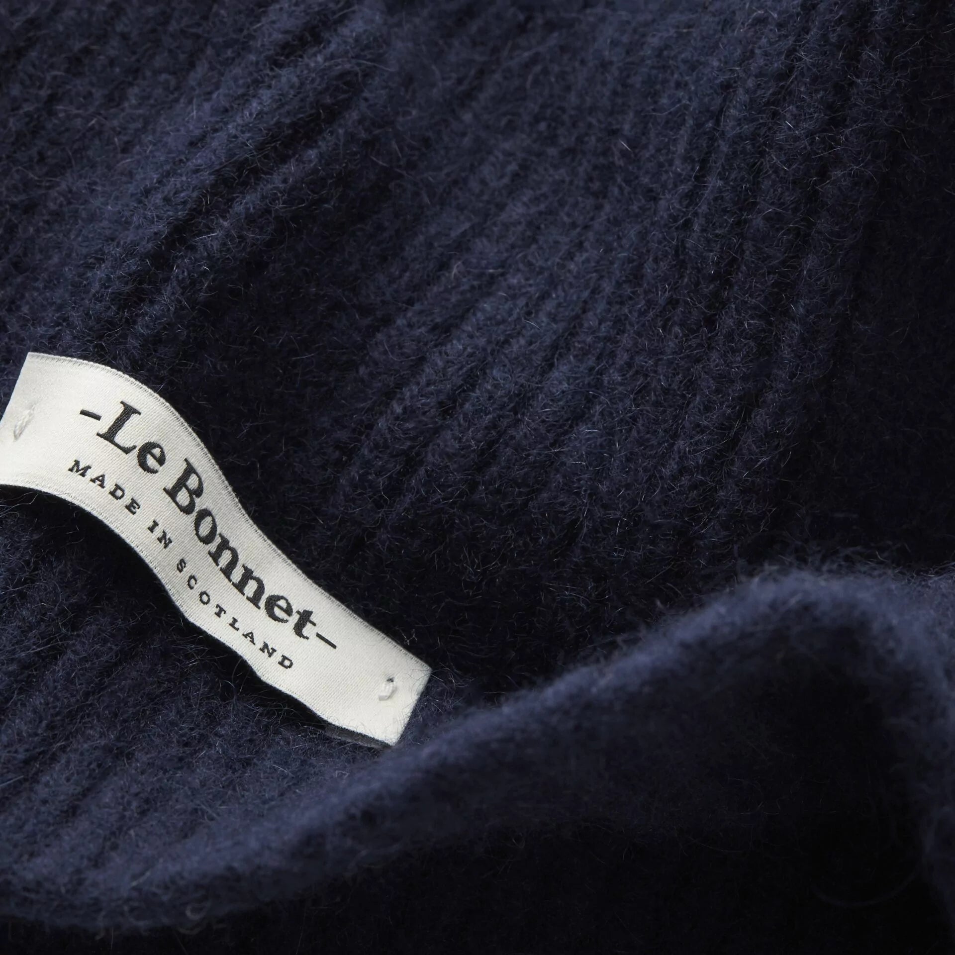midnight lambswool beanie