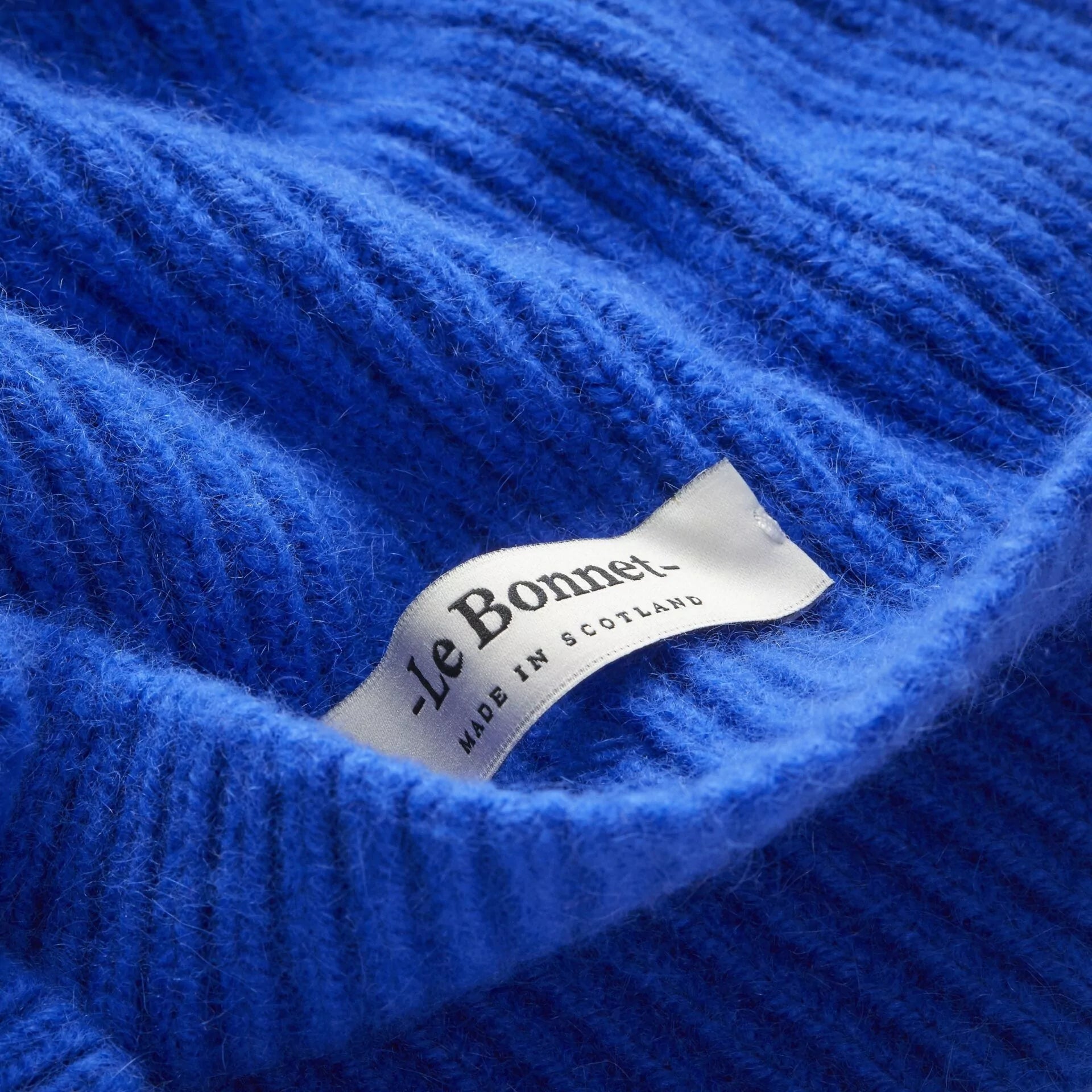 royal azure lambswool beanie