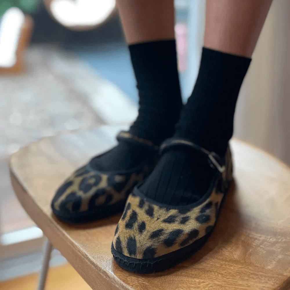 Her true black socks