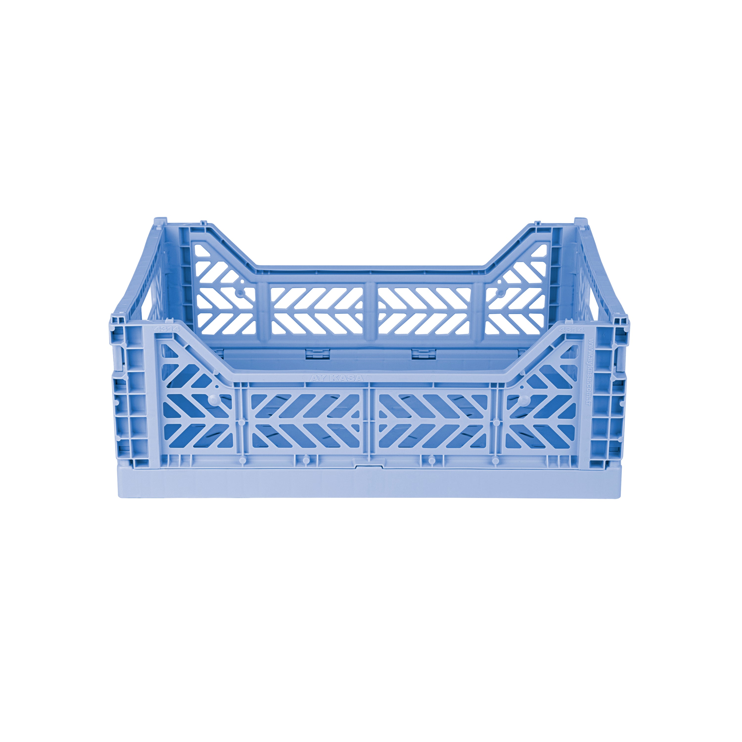 stackable storage box midi baby blue