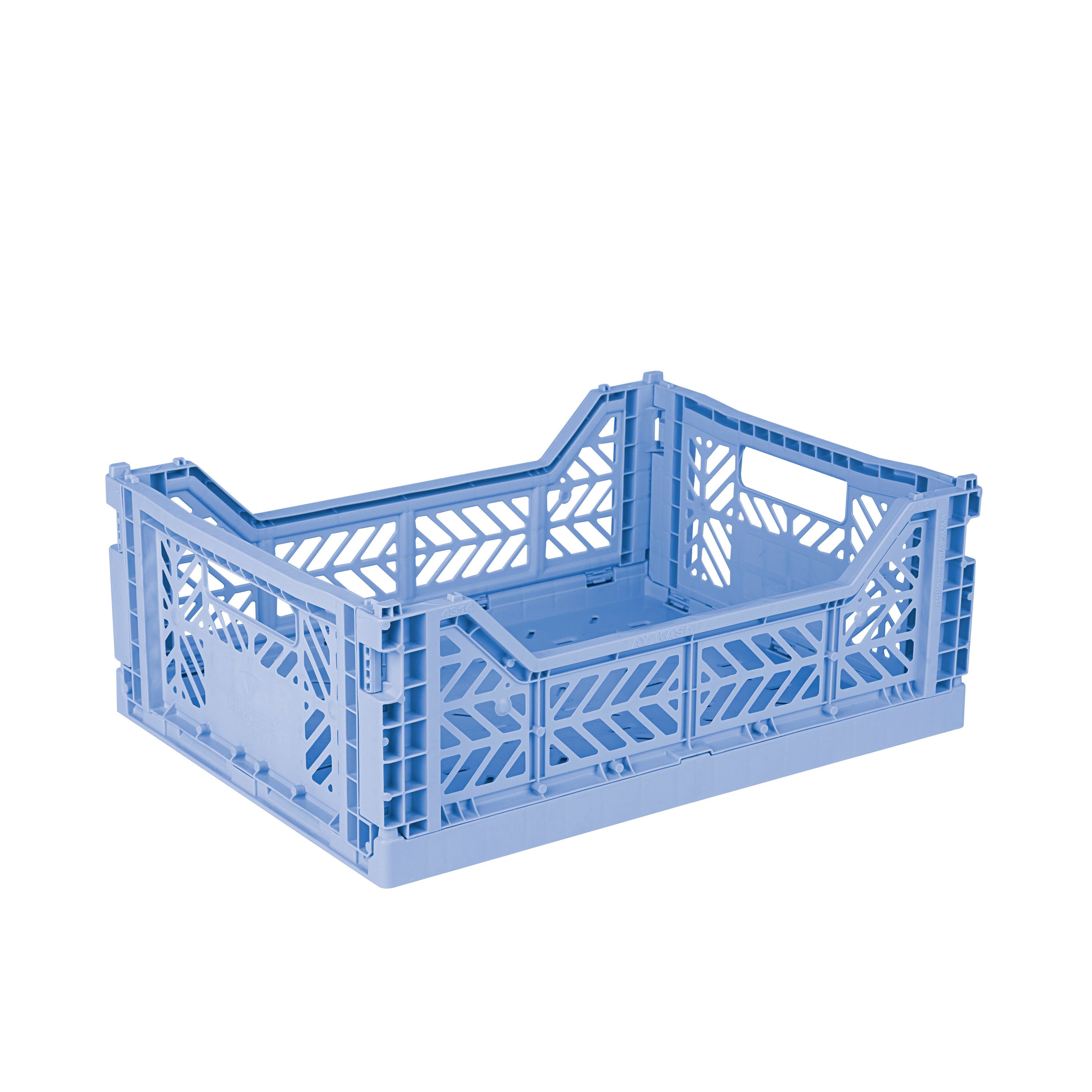 stackable storage box midi baby blue