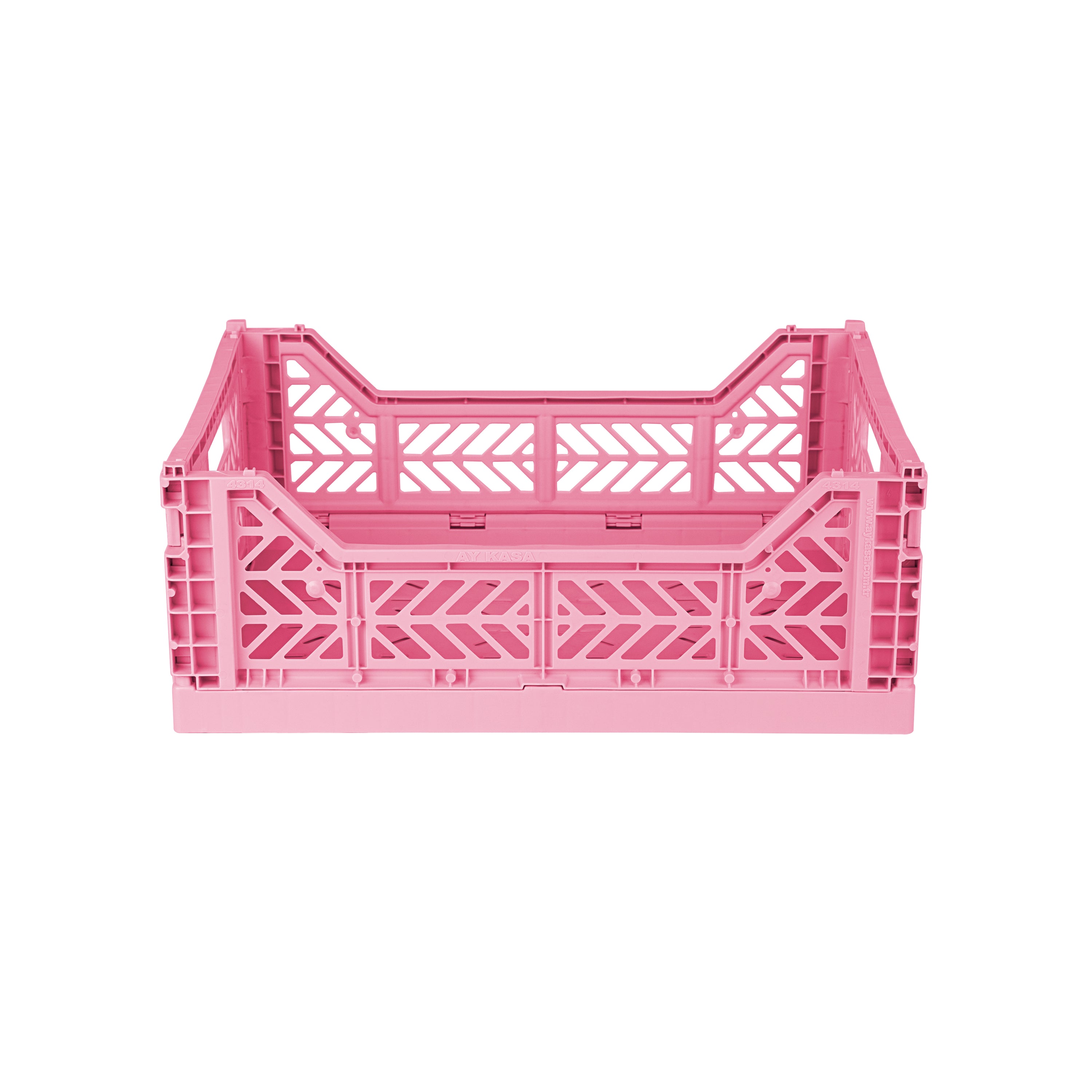 stackable storage box midi baby pink