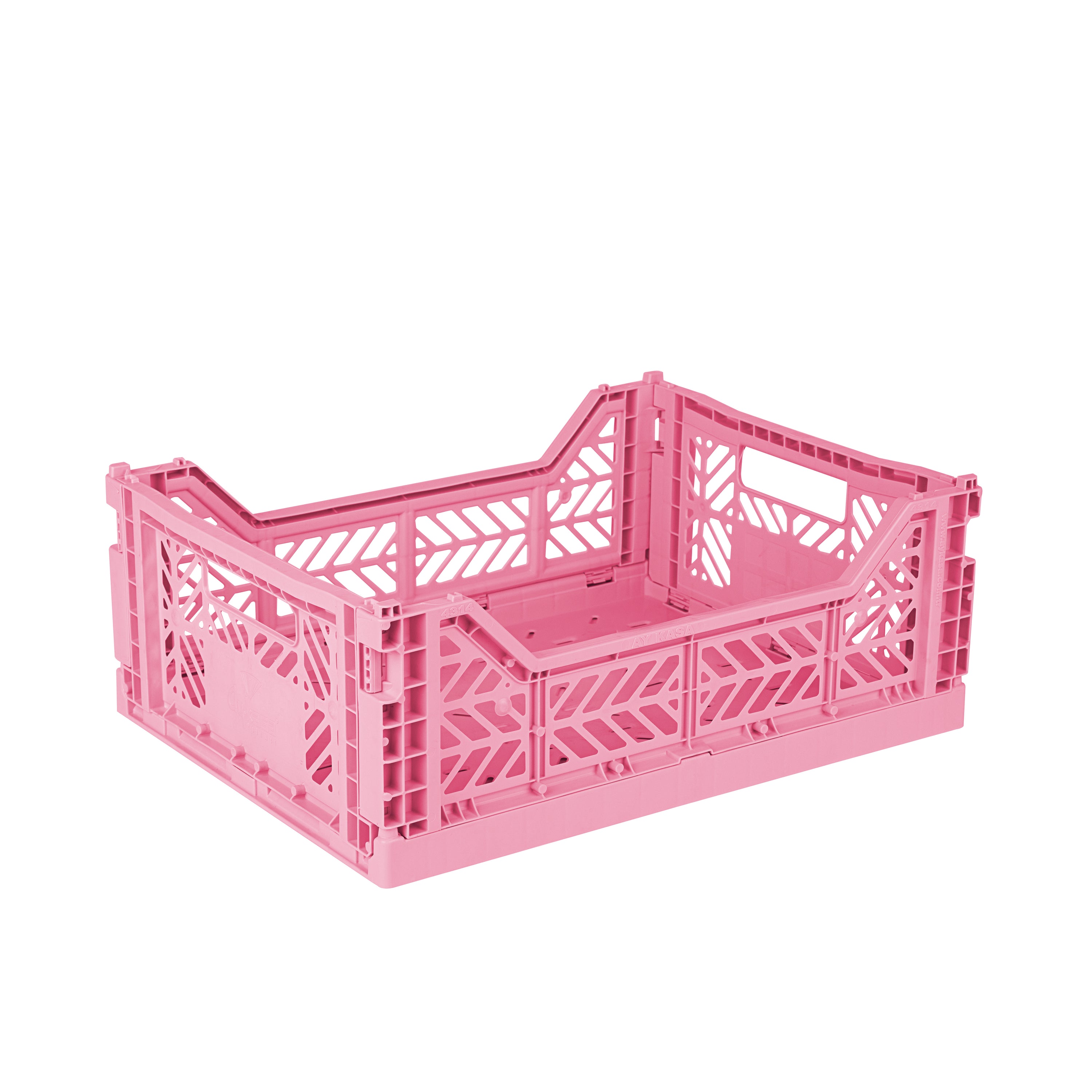 stackable storage box midi baby pink