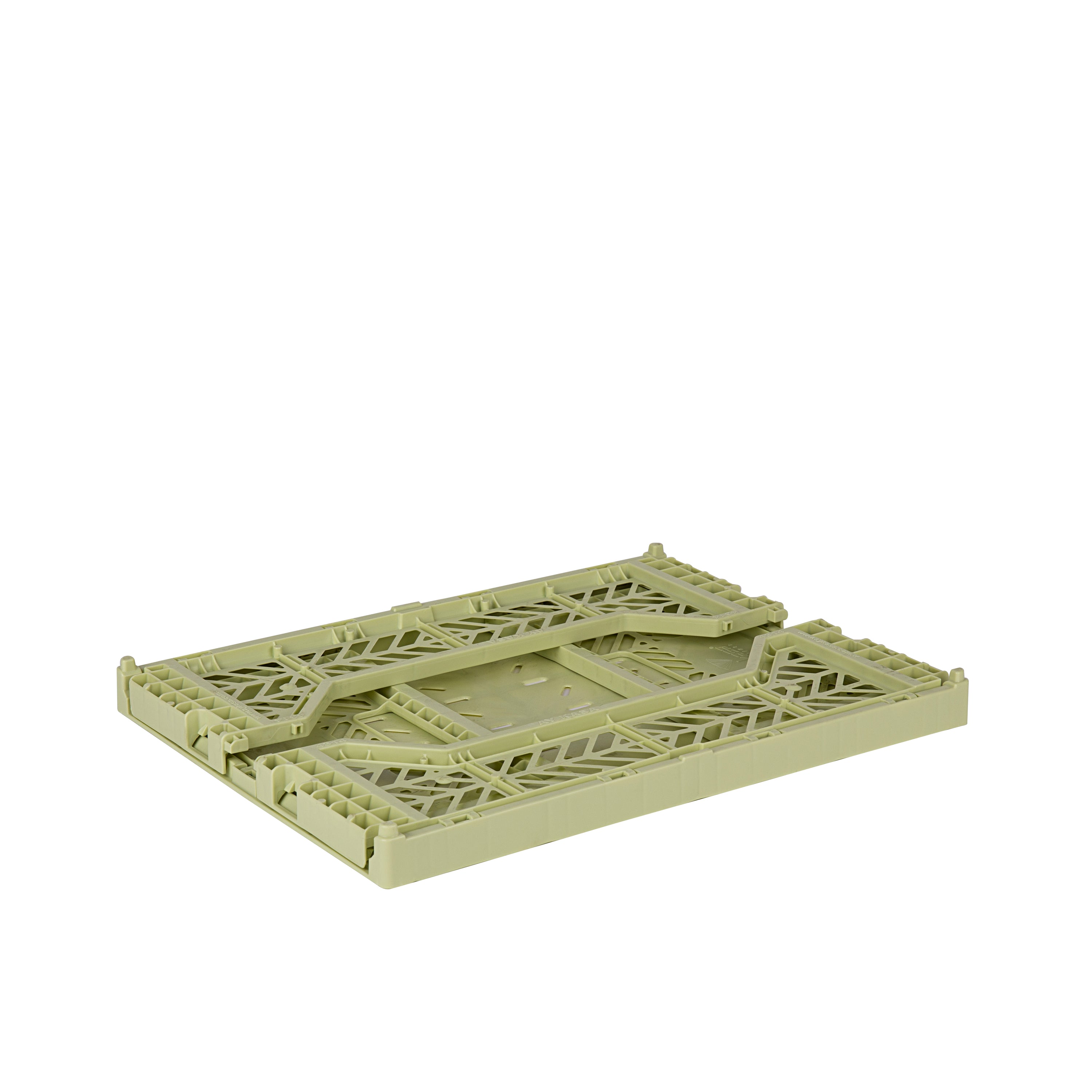 stackable storage box midi lime cream