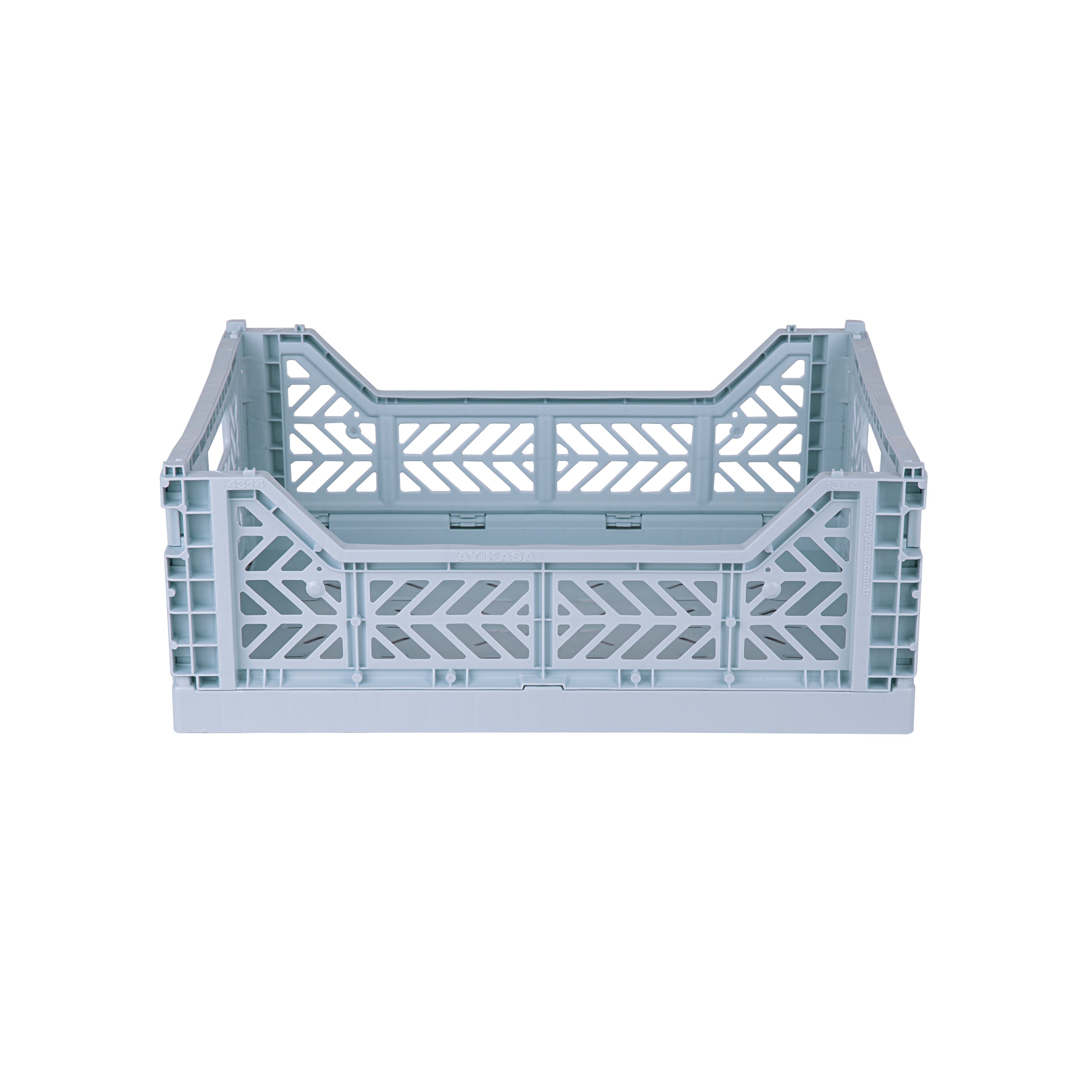 stackable storage box midi pale blue