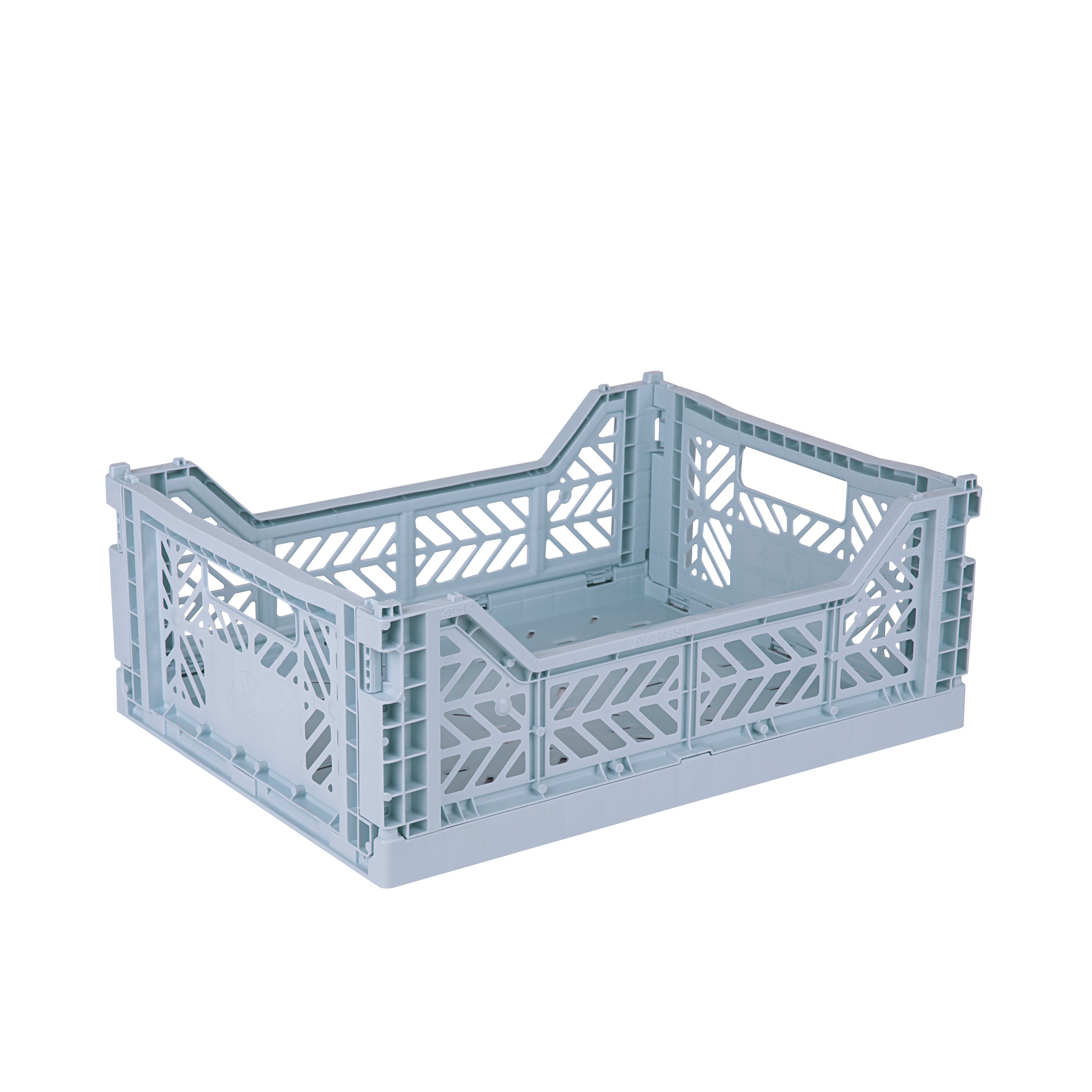stackable storage box midi pale blue