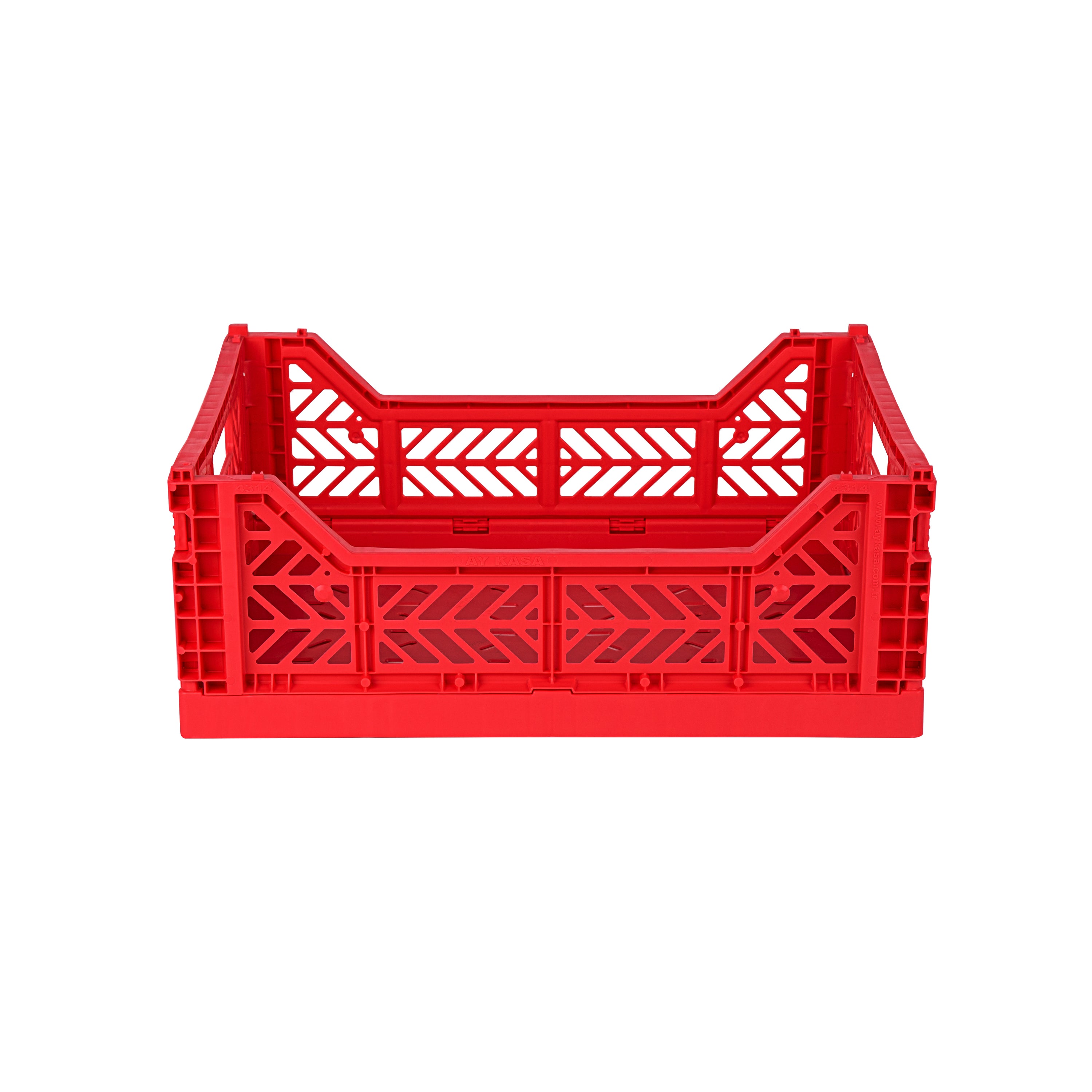 stackable storage box midi red