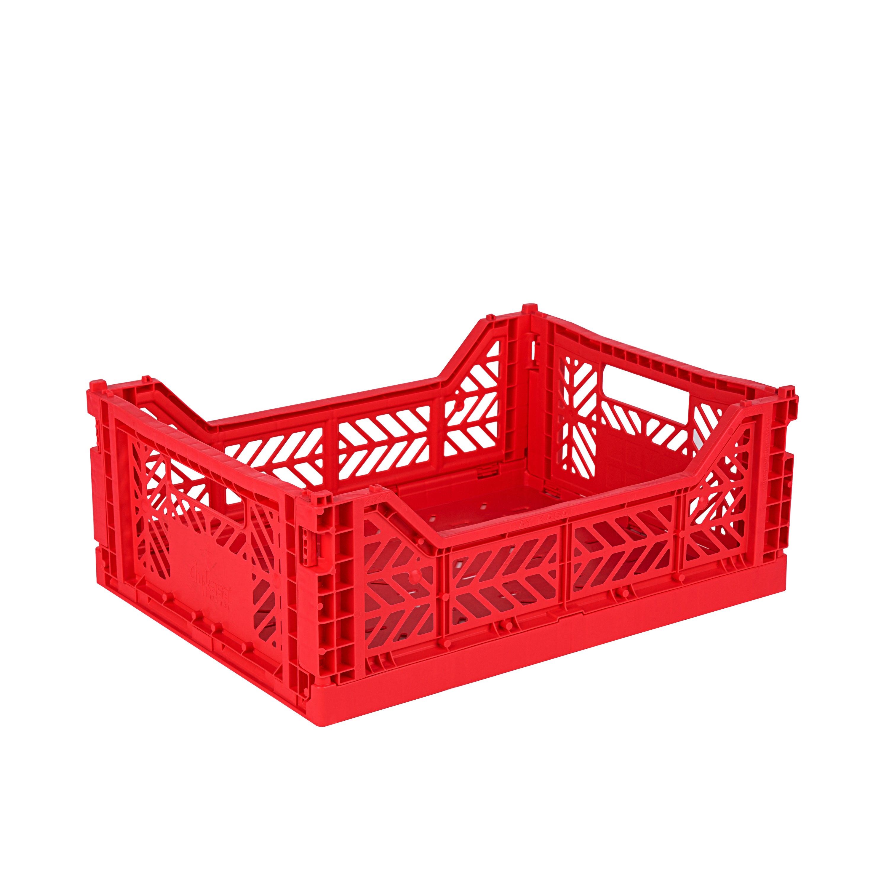 stackable storage box midi red