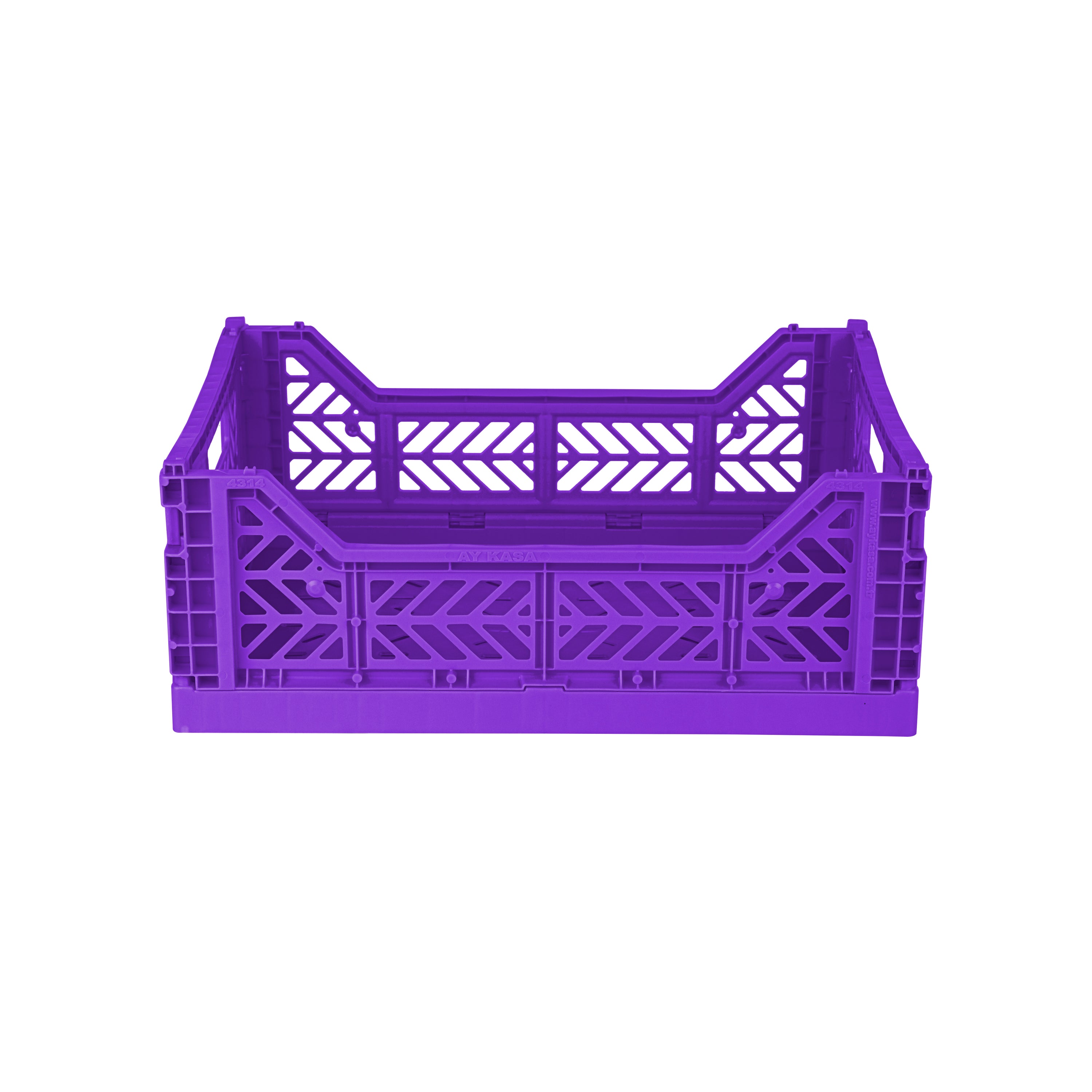 stackable storage box midi violet