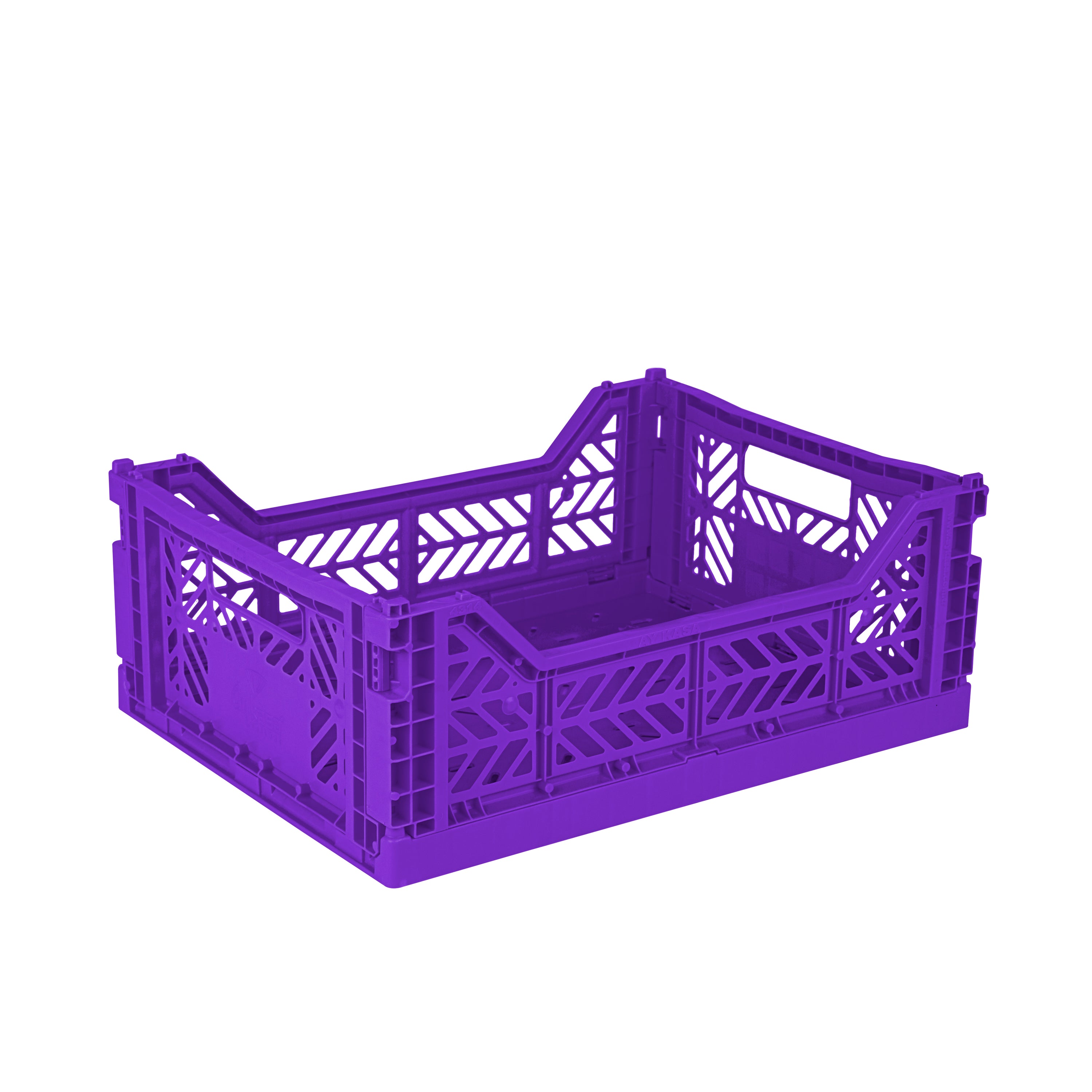 stackable storage box midi violet