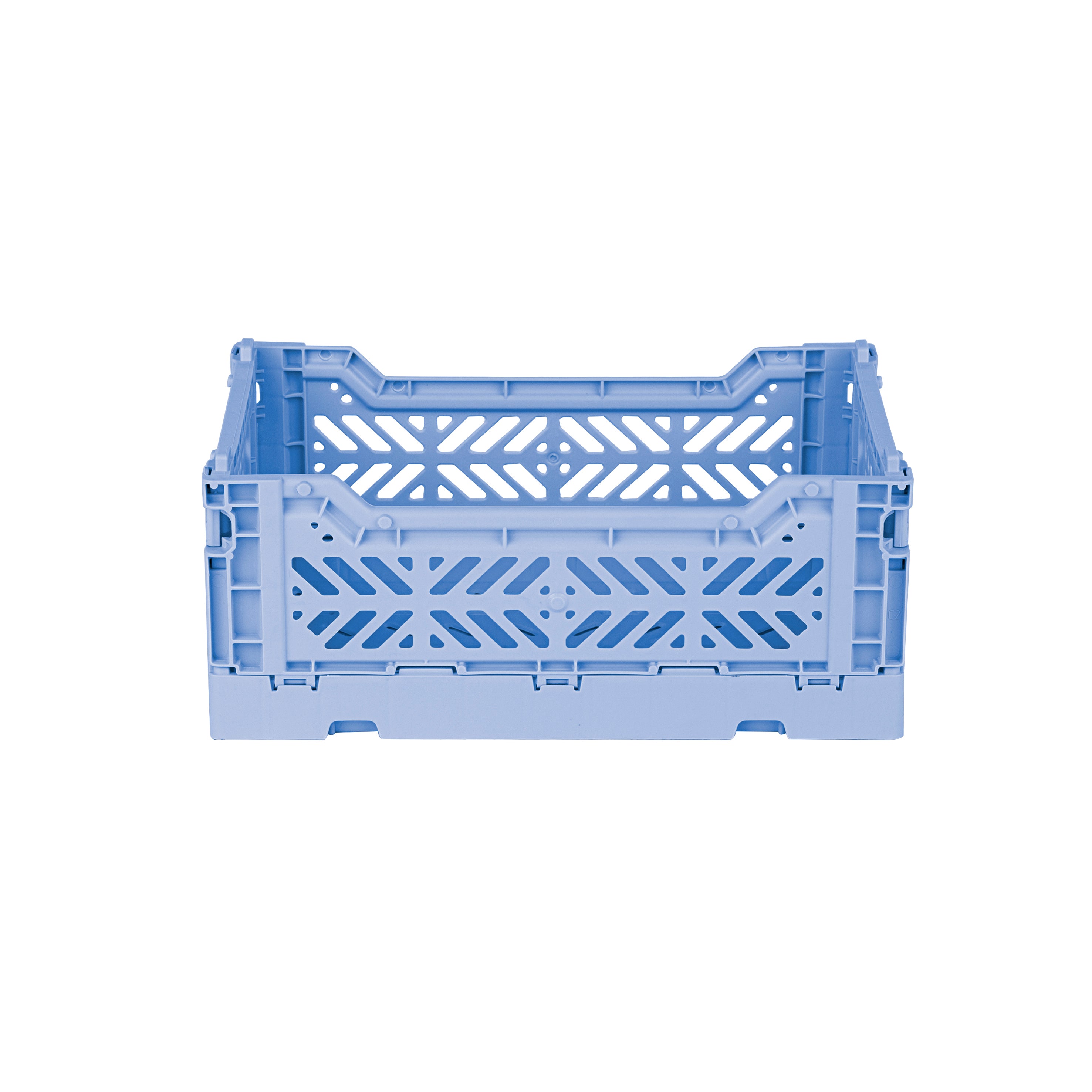 stackable storage box mini baby blue
