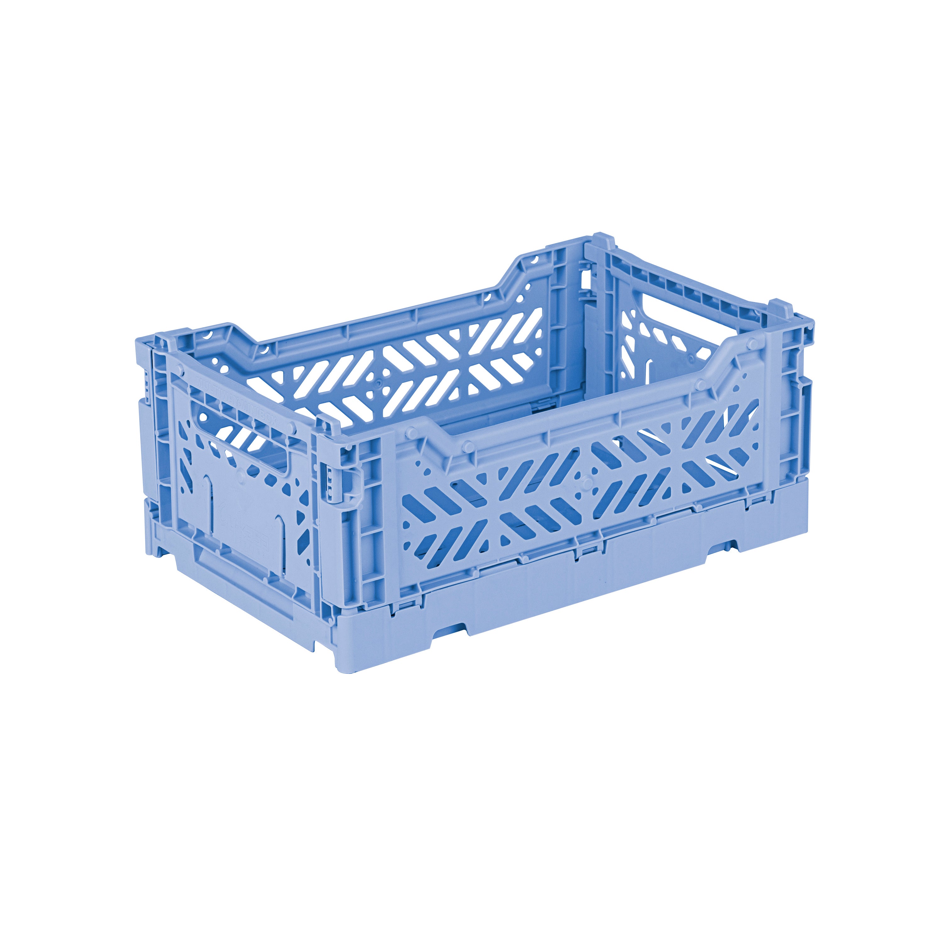 stackable storage box mini baby blue