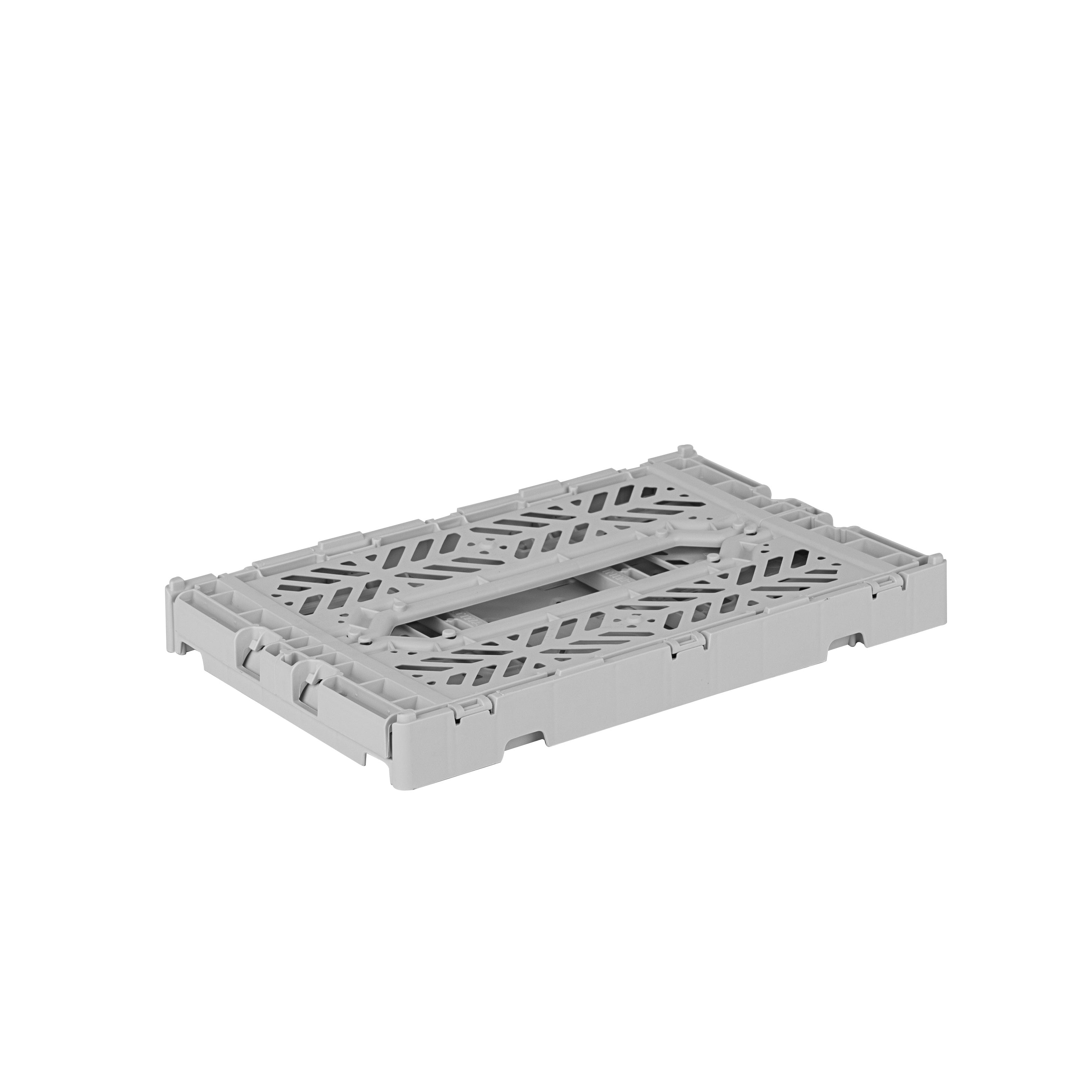stackable storage box mini light grey