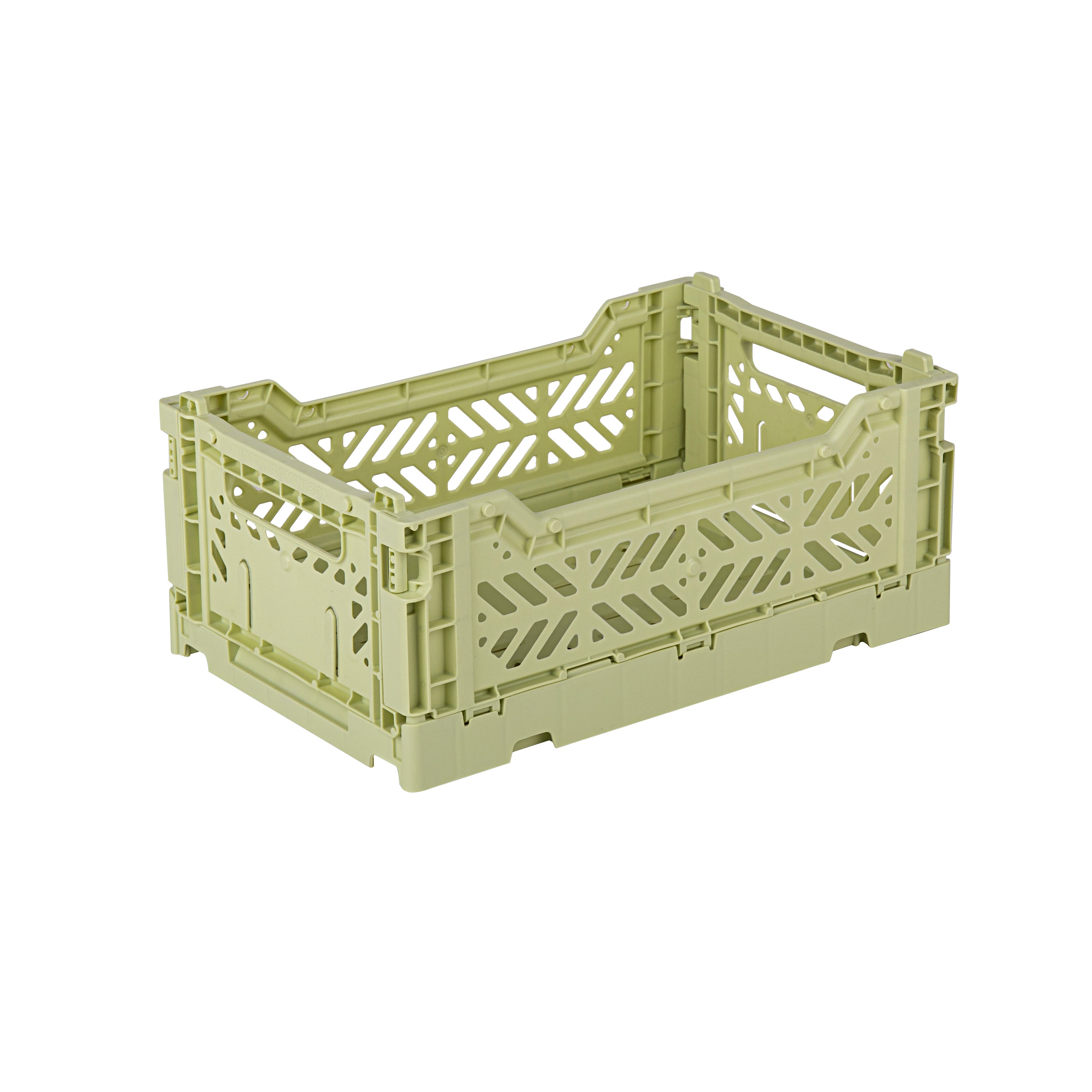 stackable storage box mini lime cream
