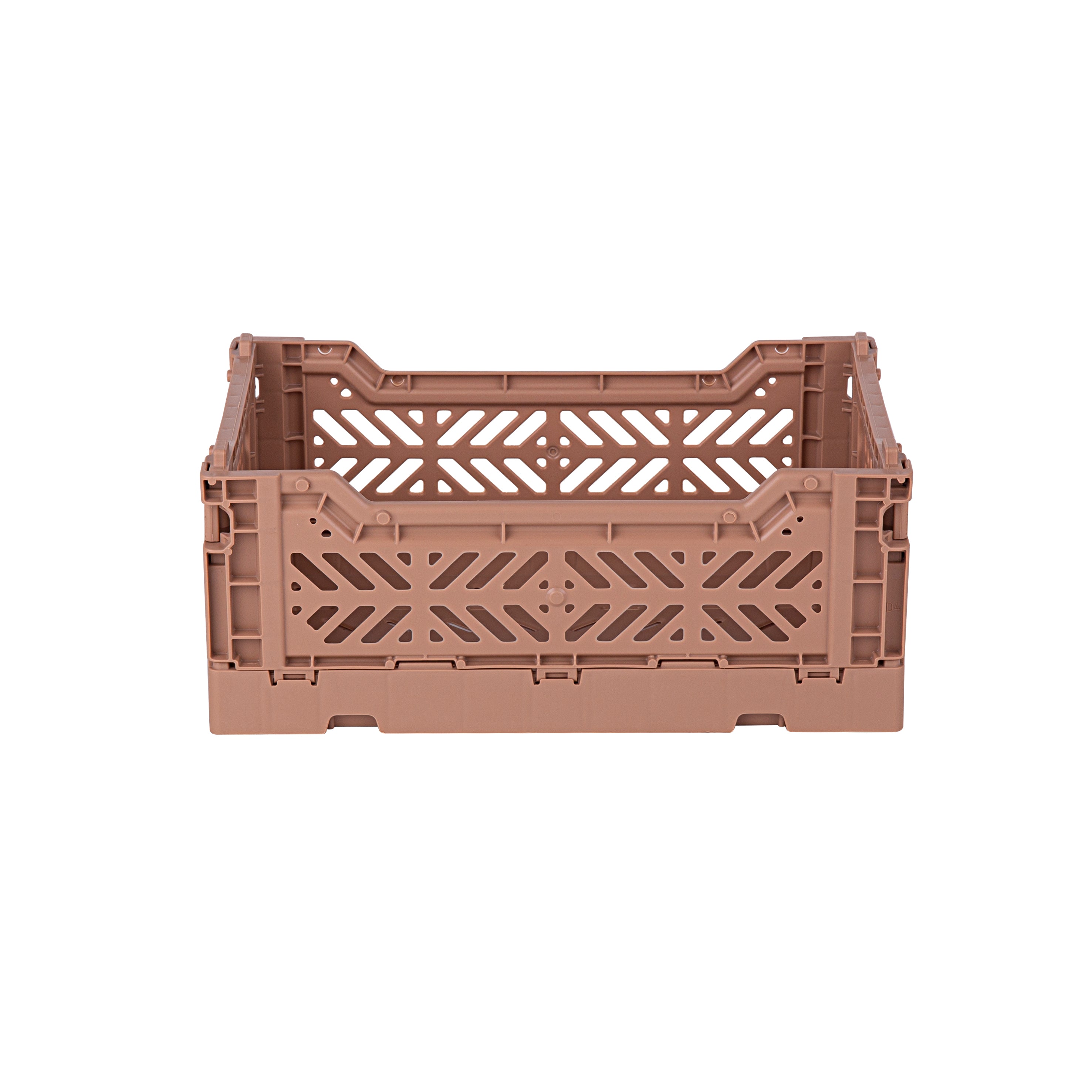 stackable storage box mini warm taupe