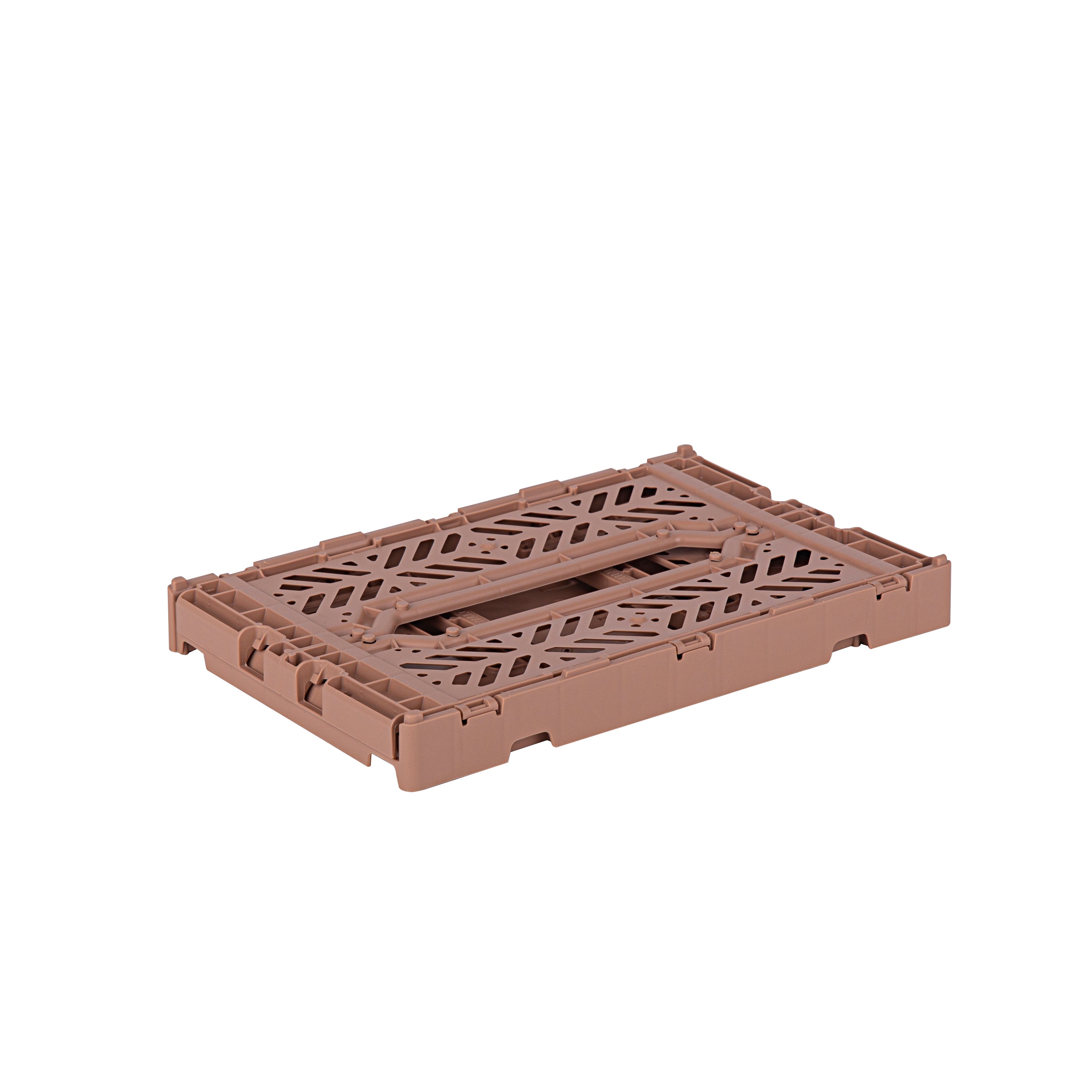 stackable storage box mini warm taupe