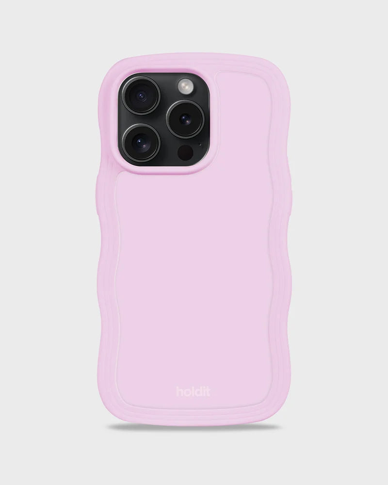 Wavy lilac mobile phone cover