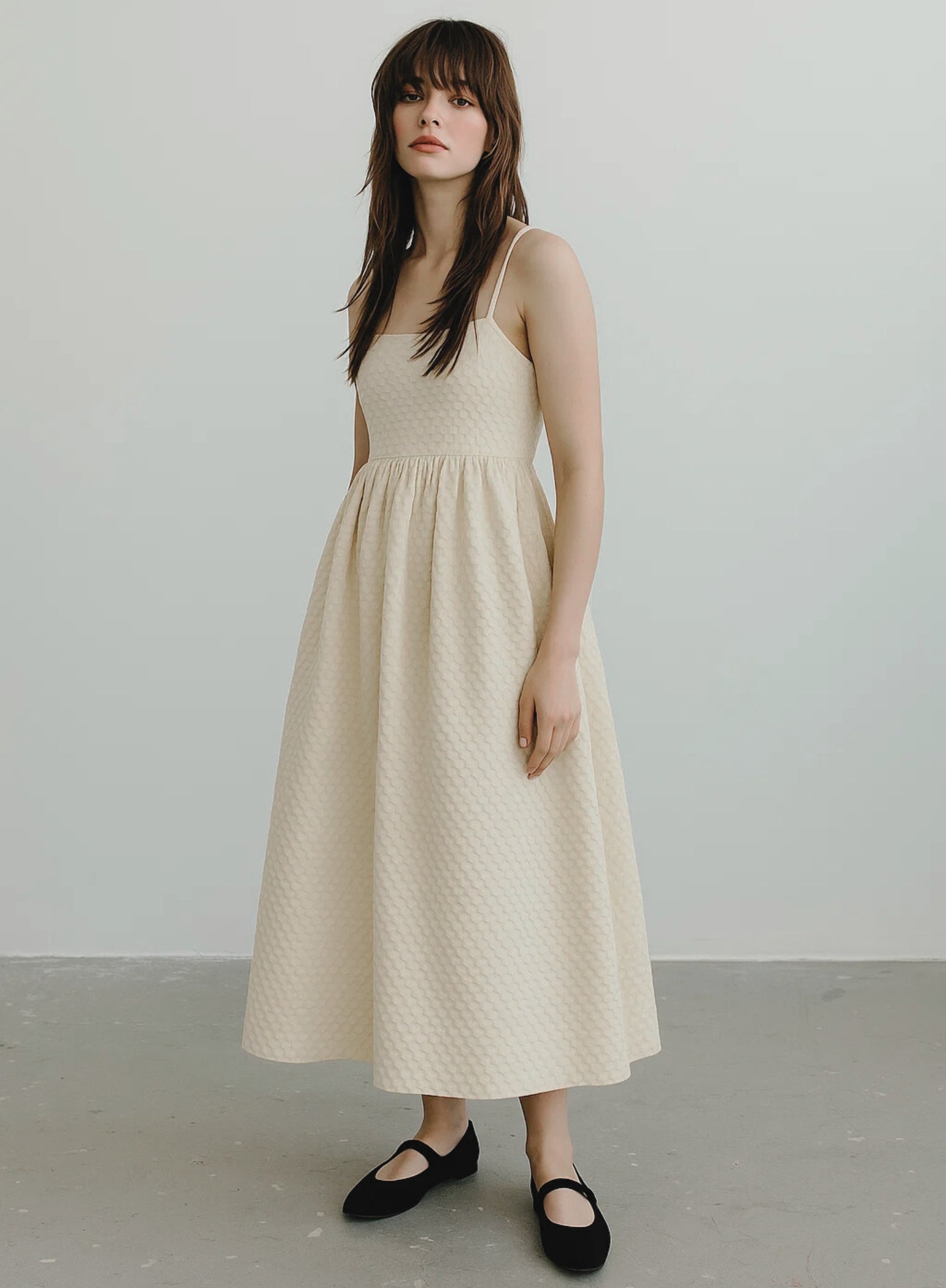 Anjou cream dress