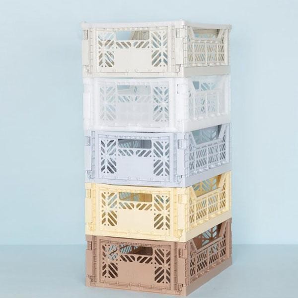 stackable storage box midi pale blue