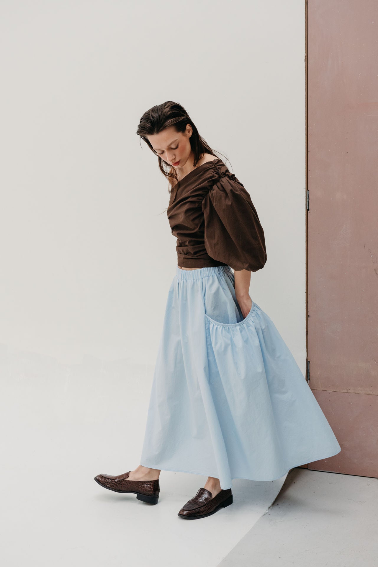 skirt Mina skyblue