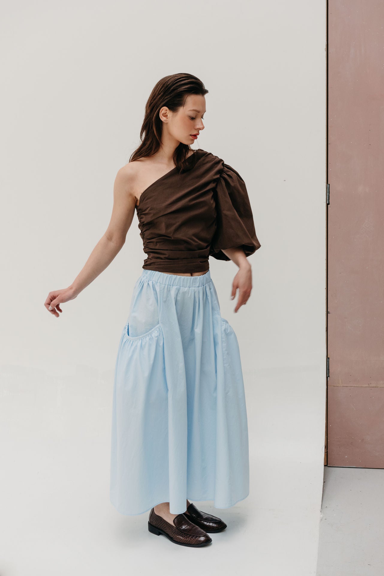 skirt Mina skyblue