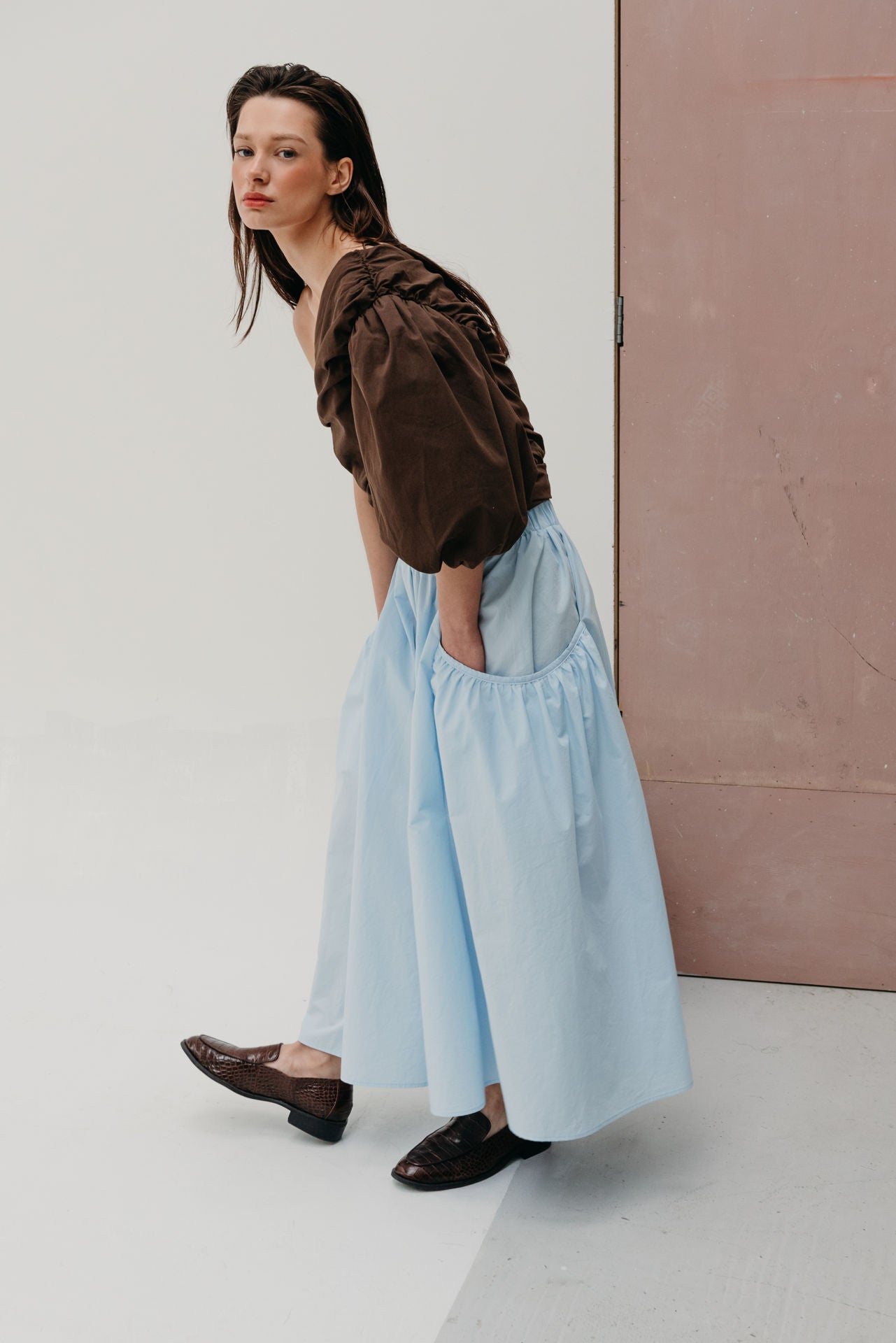 skirt Mina skyblue