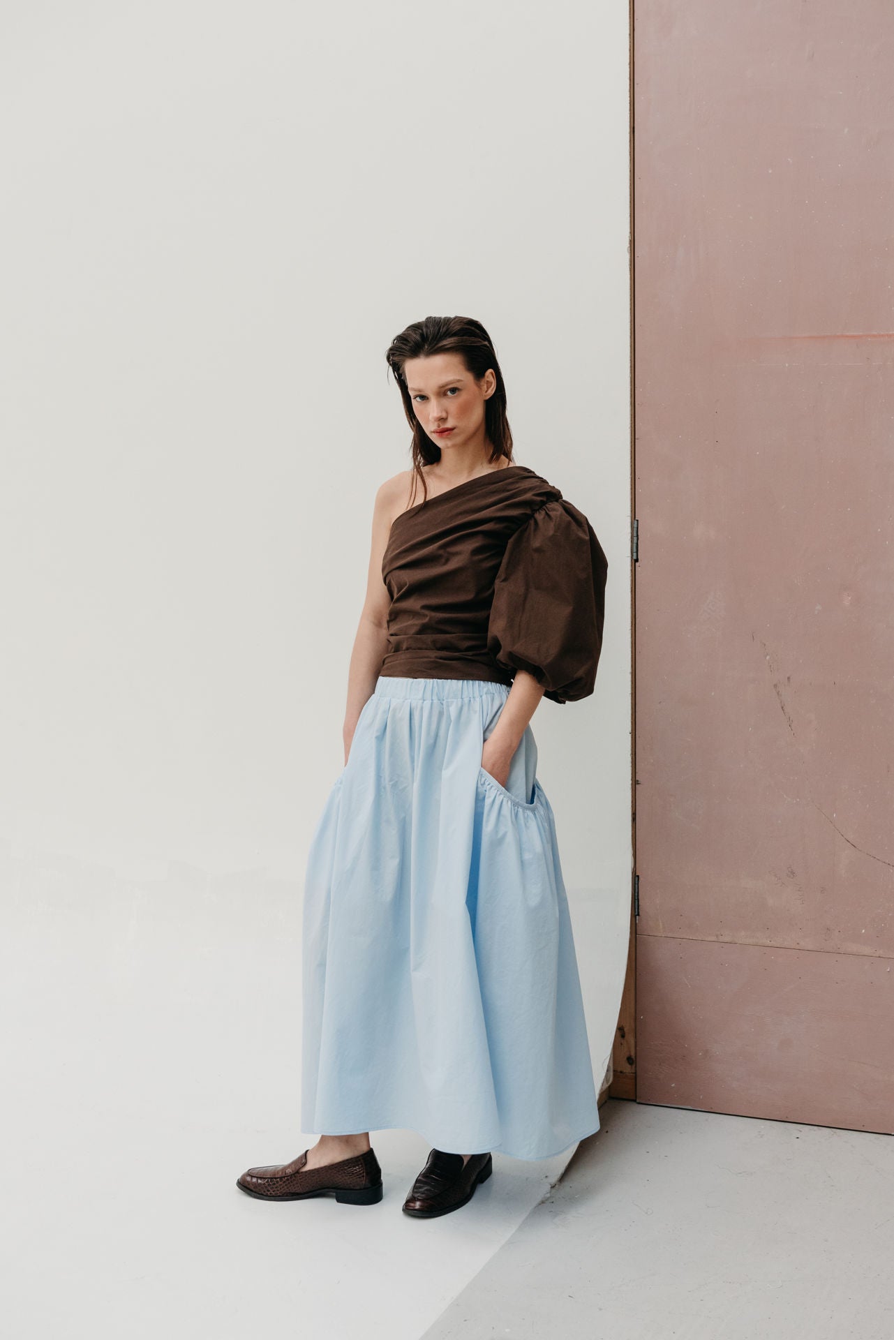 skirt Mina skyblue