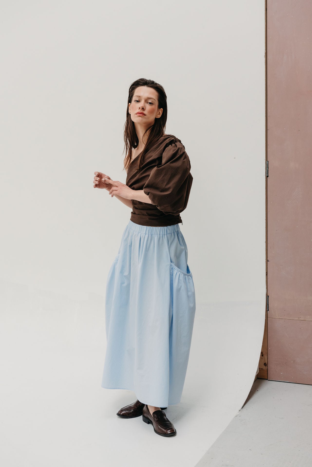skirt Mina skyblue